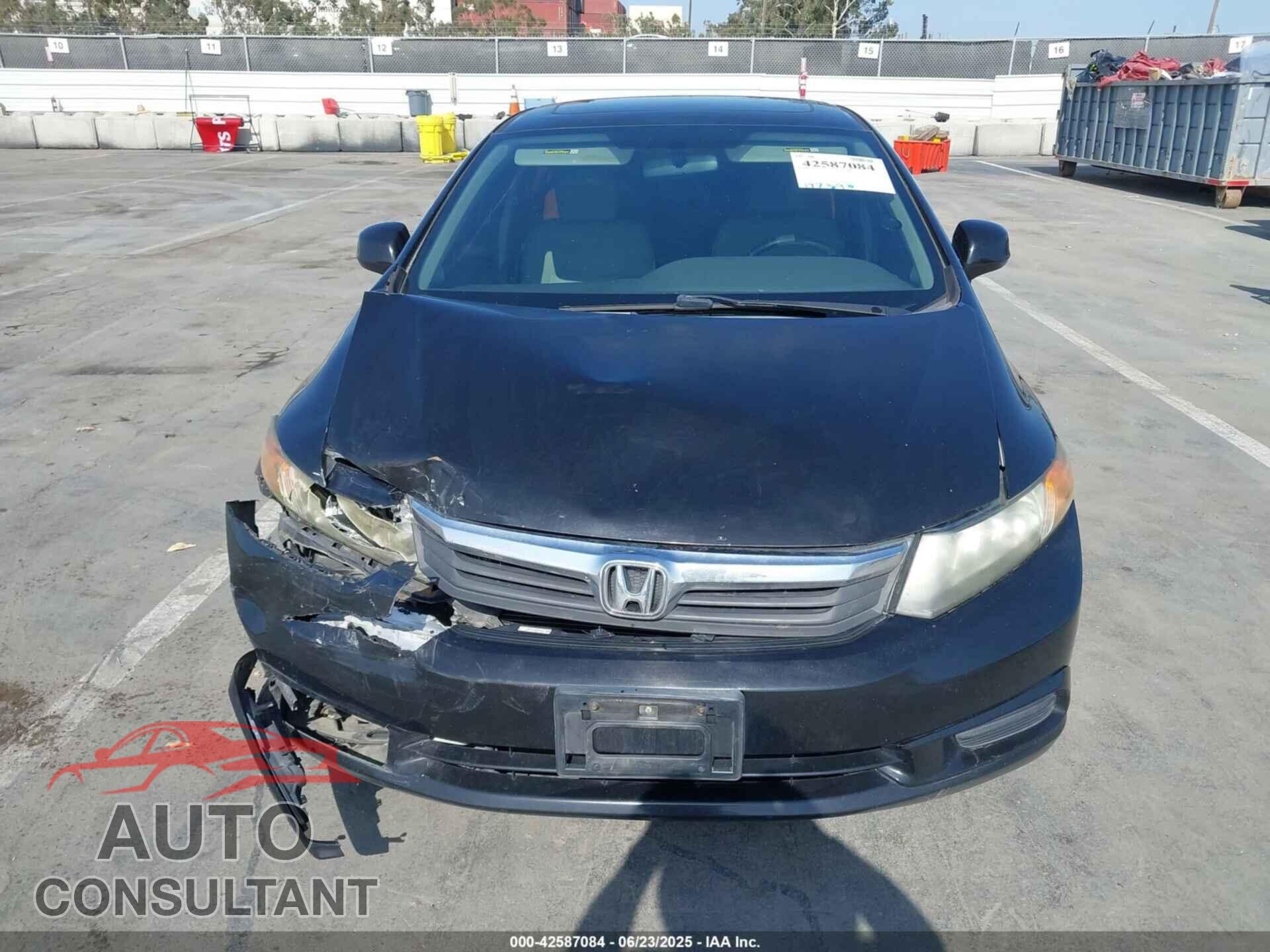 HONDA CIVIC 2012 - 19XFB2F84CE377861