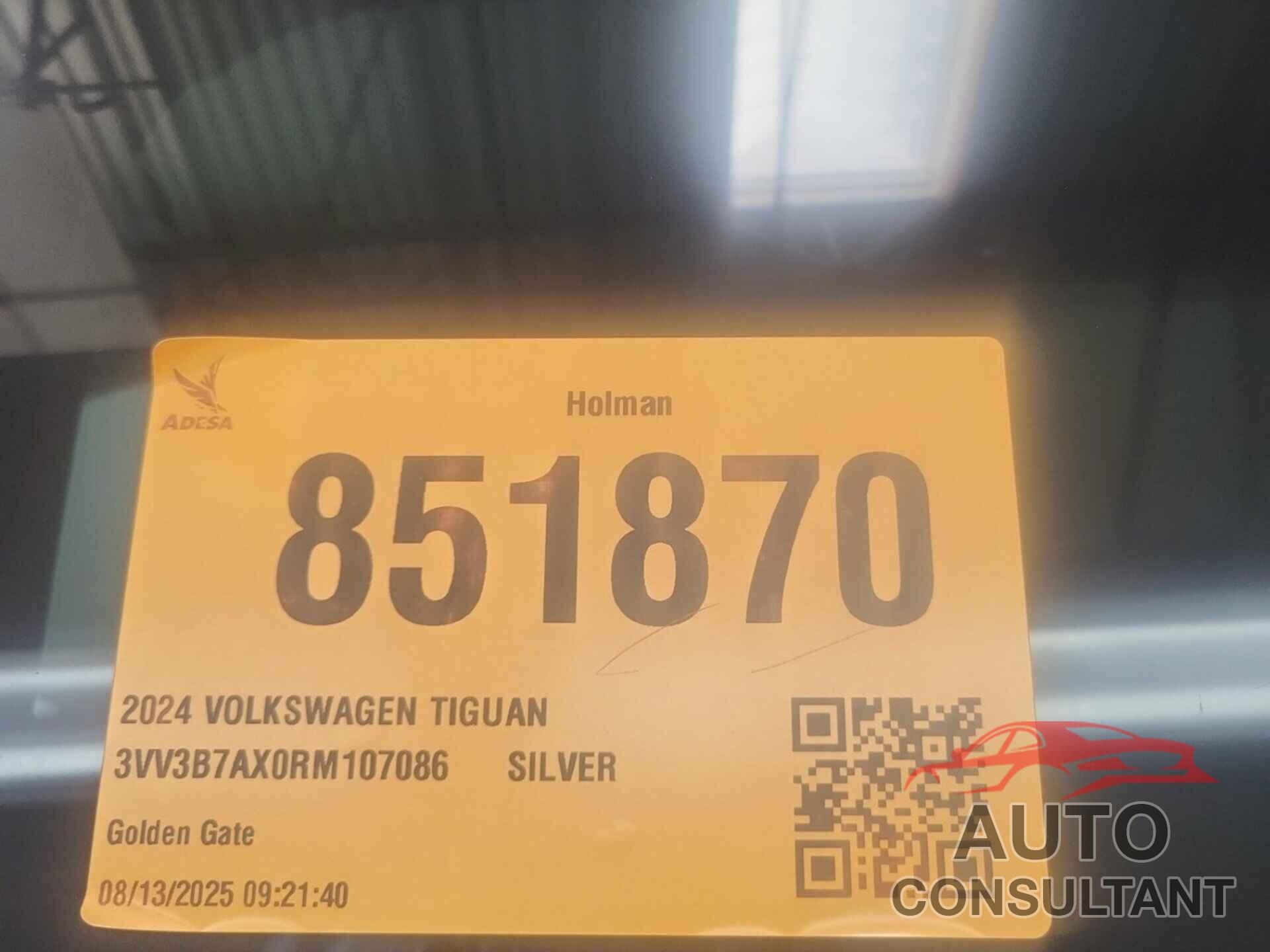 VOLKSWAGEN TIGUAN 2024 - 3VV3B7AX0RM107086