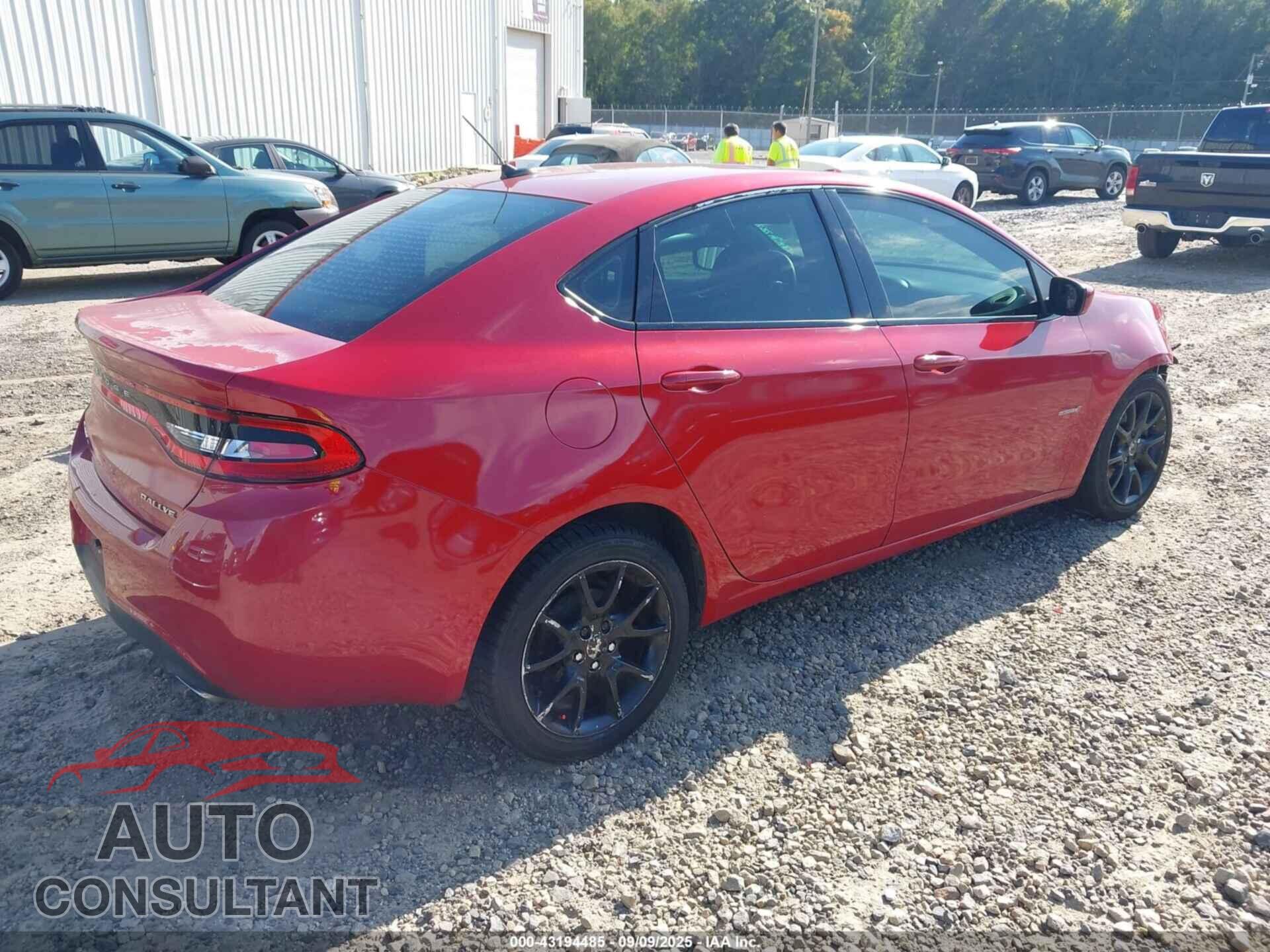DODGE DART 2013 - 1C3CDFBA4DD226278