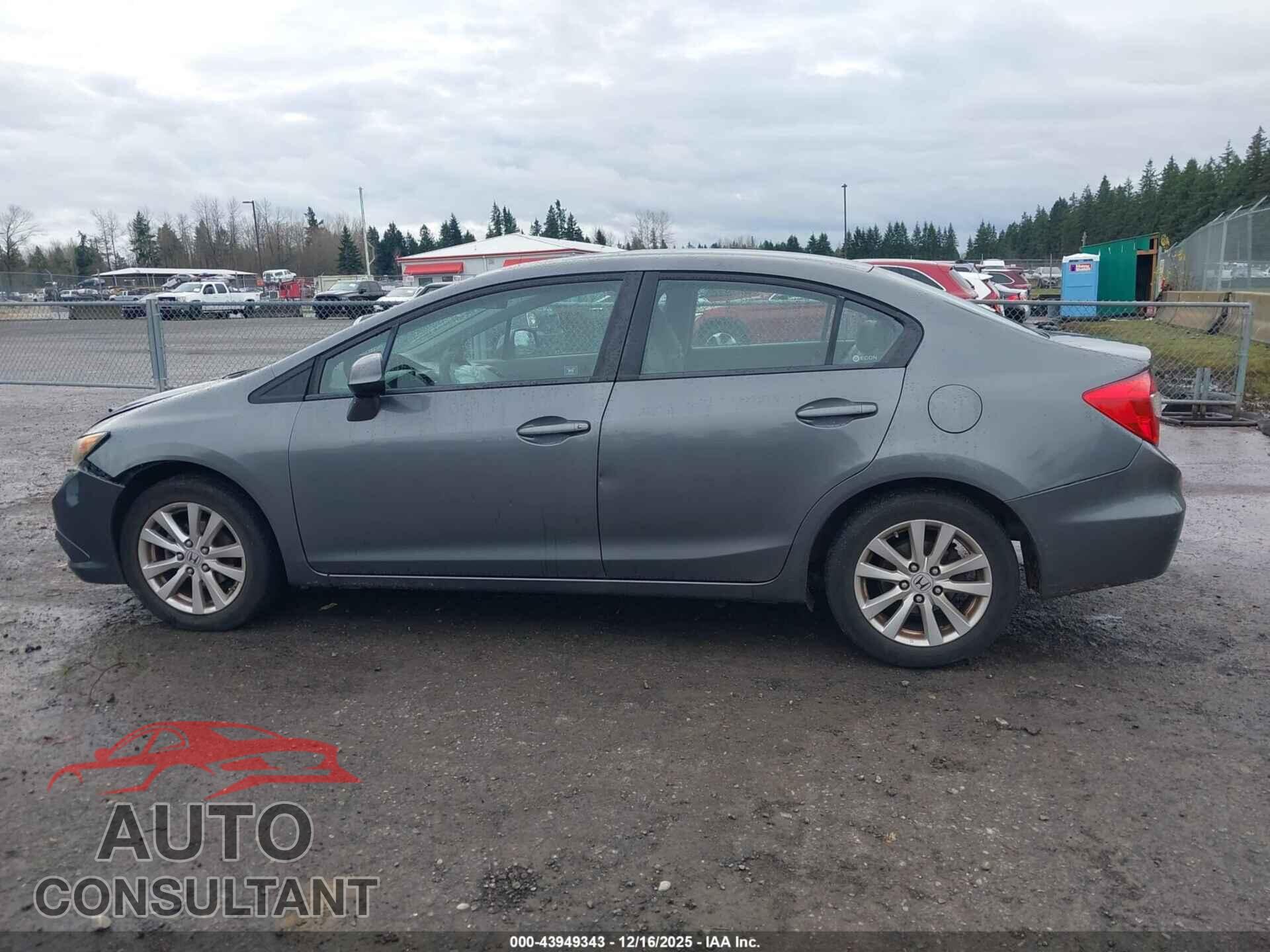 HONDA CIVIC 2012 - 19XFB2F89CE329434