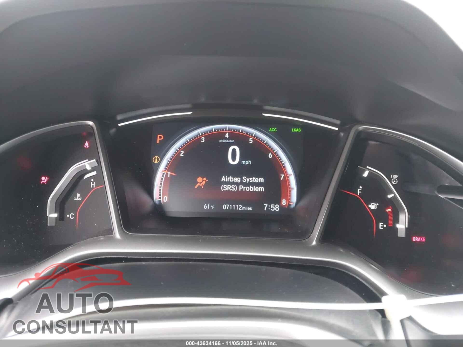 HONDA CIVIC 2021 - 2HGFC2F80MH511446