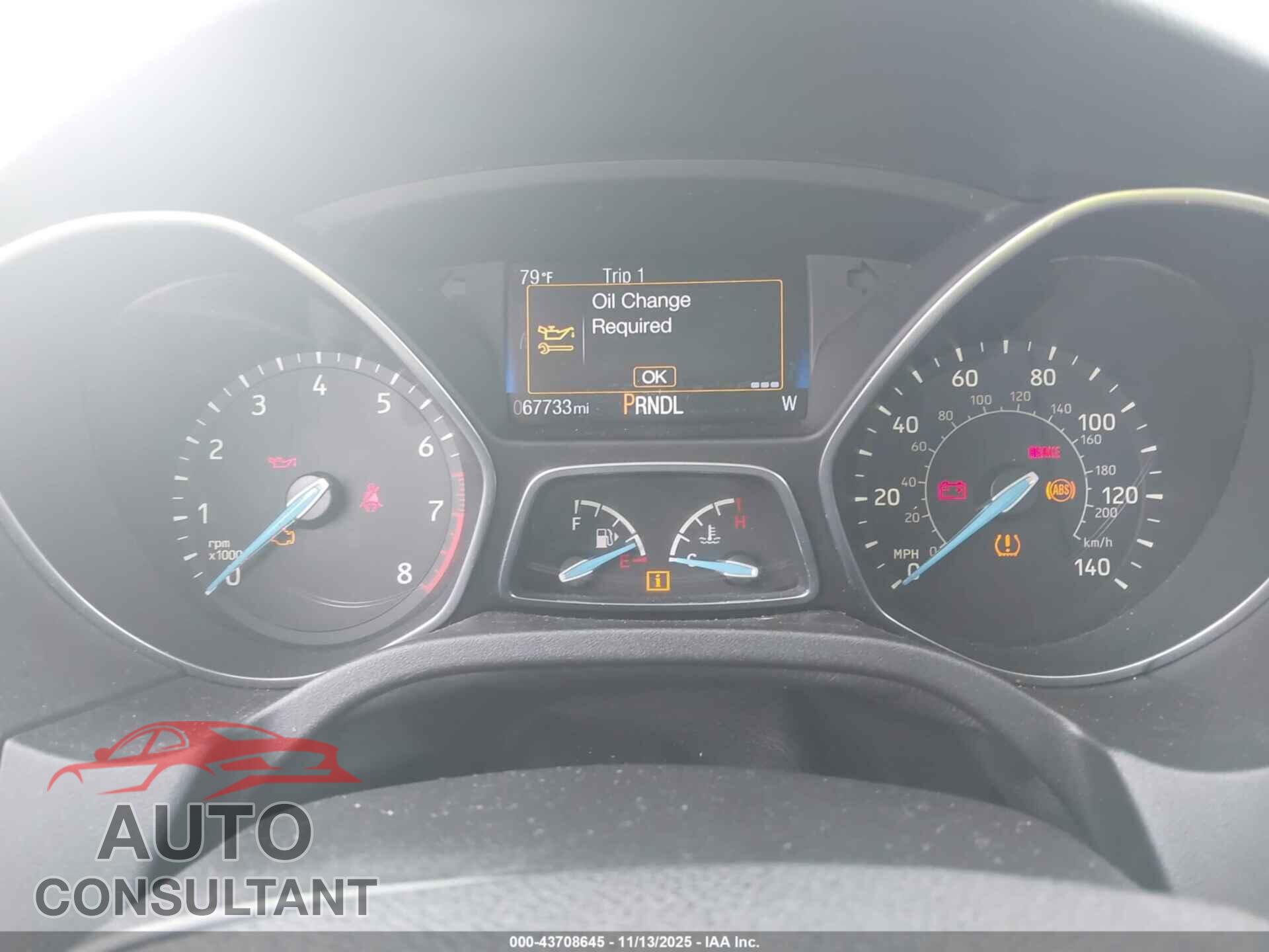 FORD FOCUS 2016 - 1FADP3F22GL290585