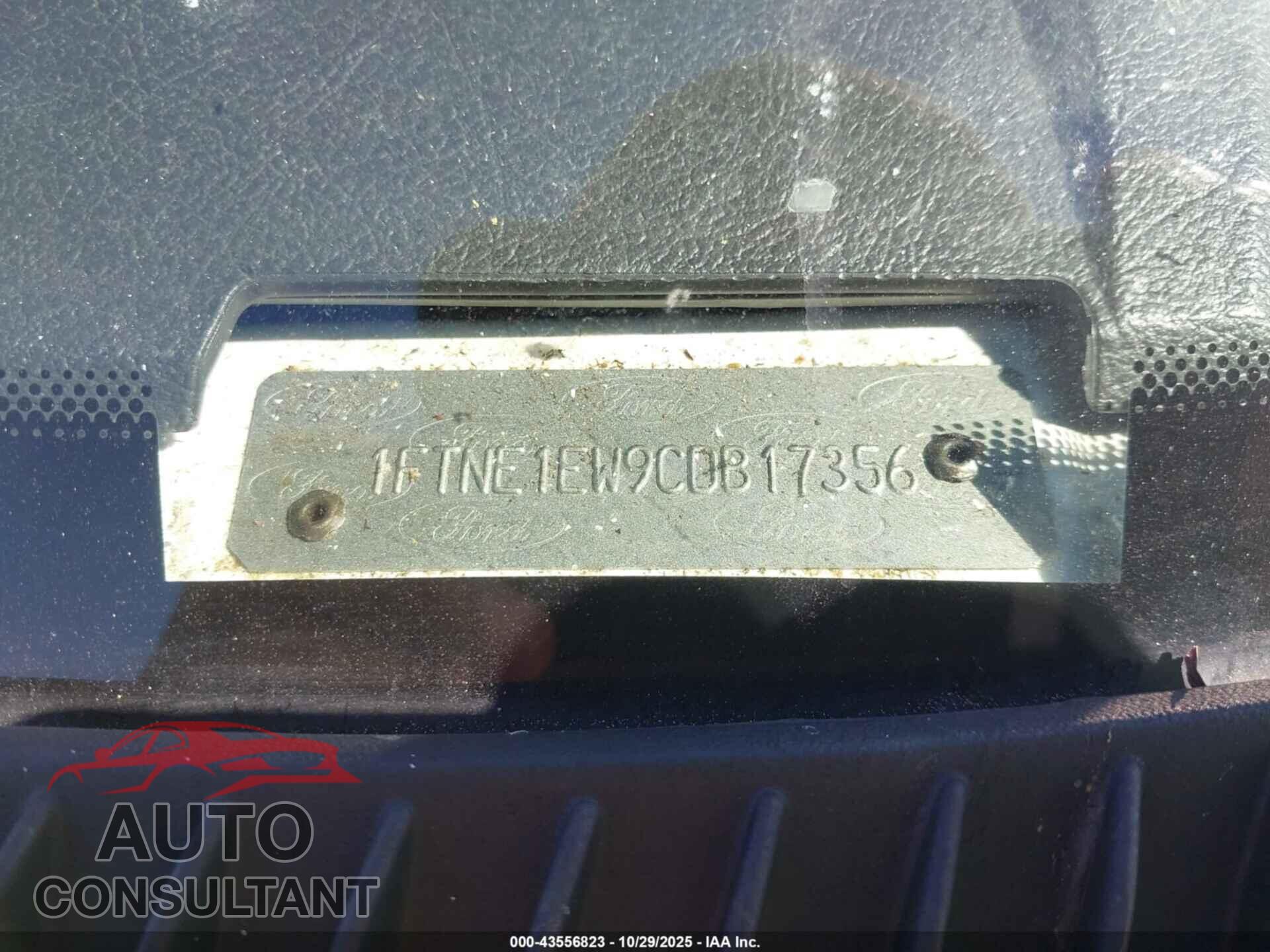 FORD E-150 2012 - 1FTNE1EW9CDB17356