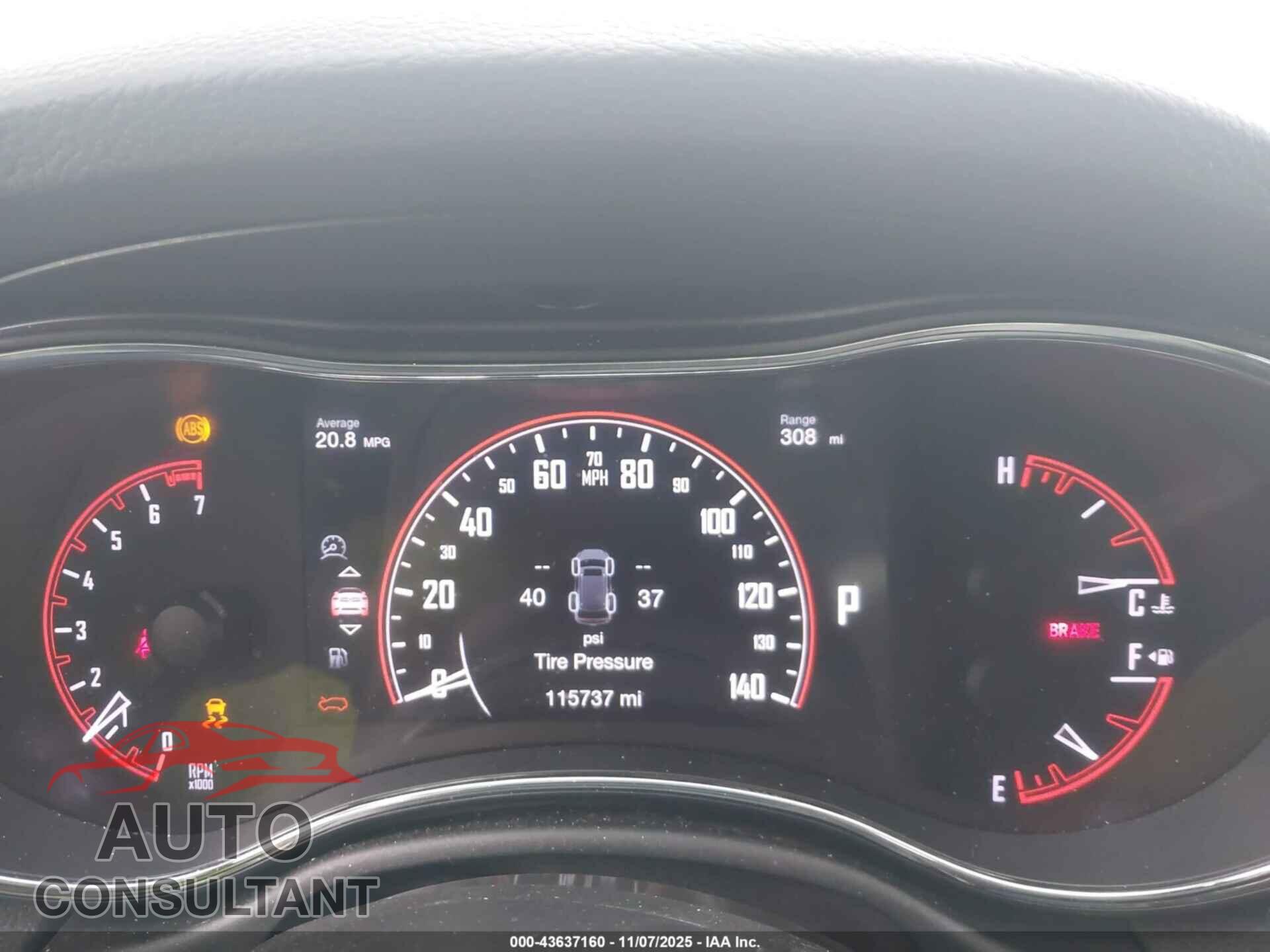 DODGE DURANGO 2016 - 1C4RDJDG8GC353507