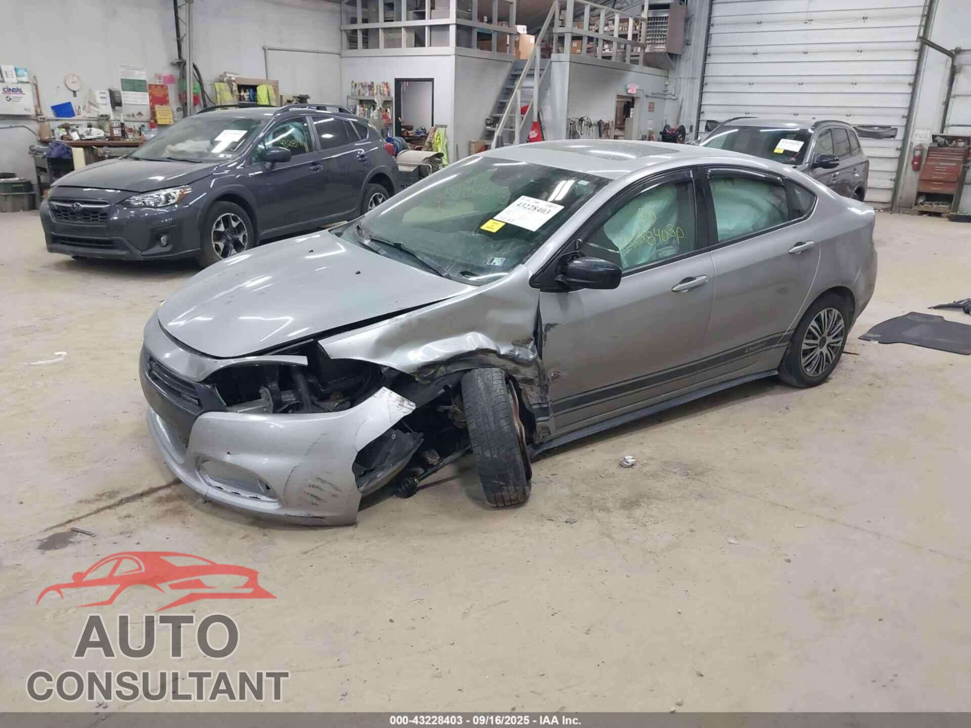 DODGE DART 2015 - 1C3CDFBB3FD390634