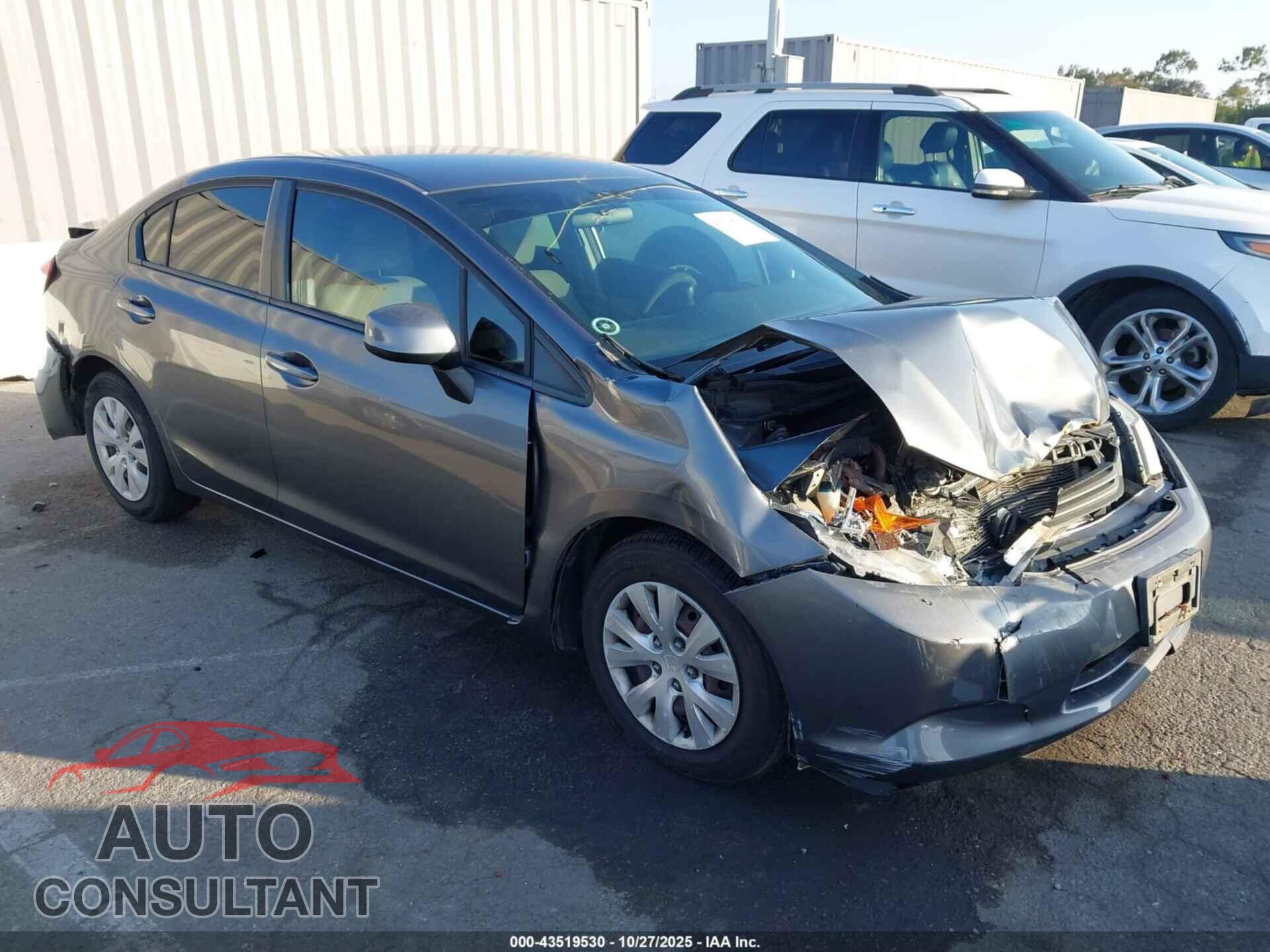 HONDA CIVIC 2012 - 19XFB2F53CE335669