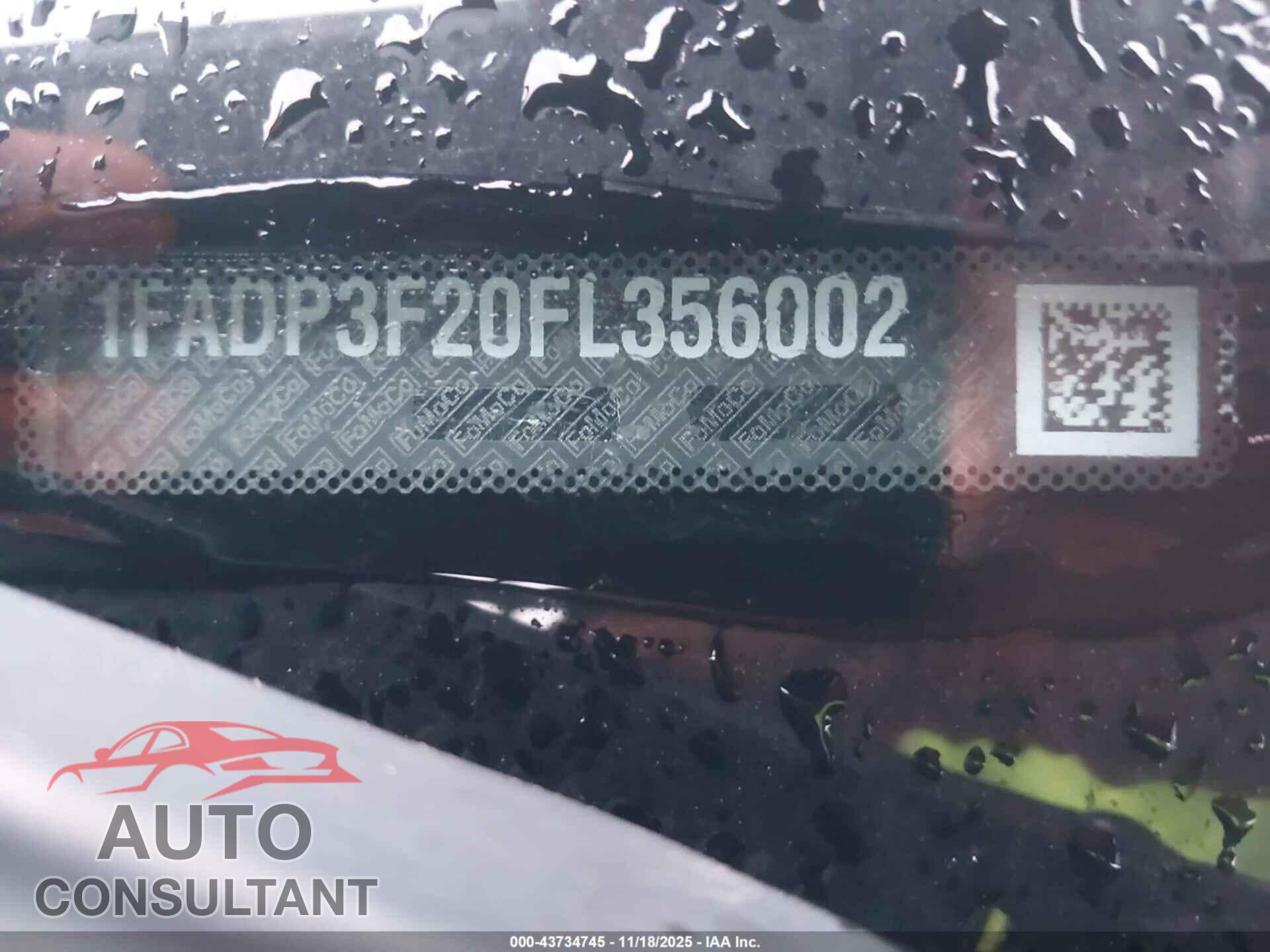 FORD FOCUS 2015 - 1FADP3F20FL356002