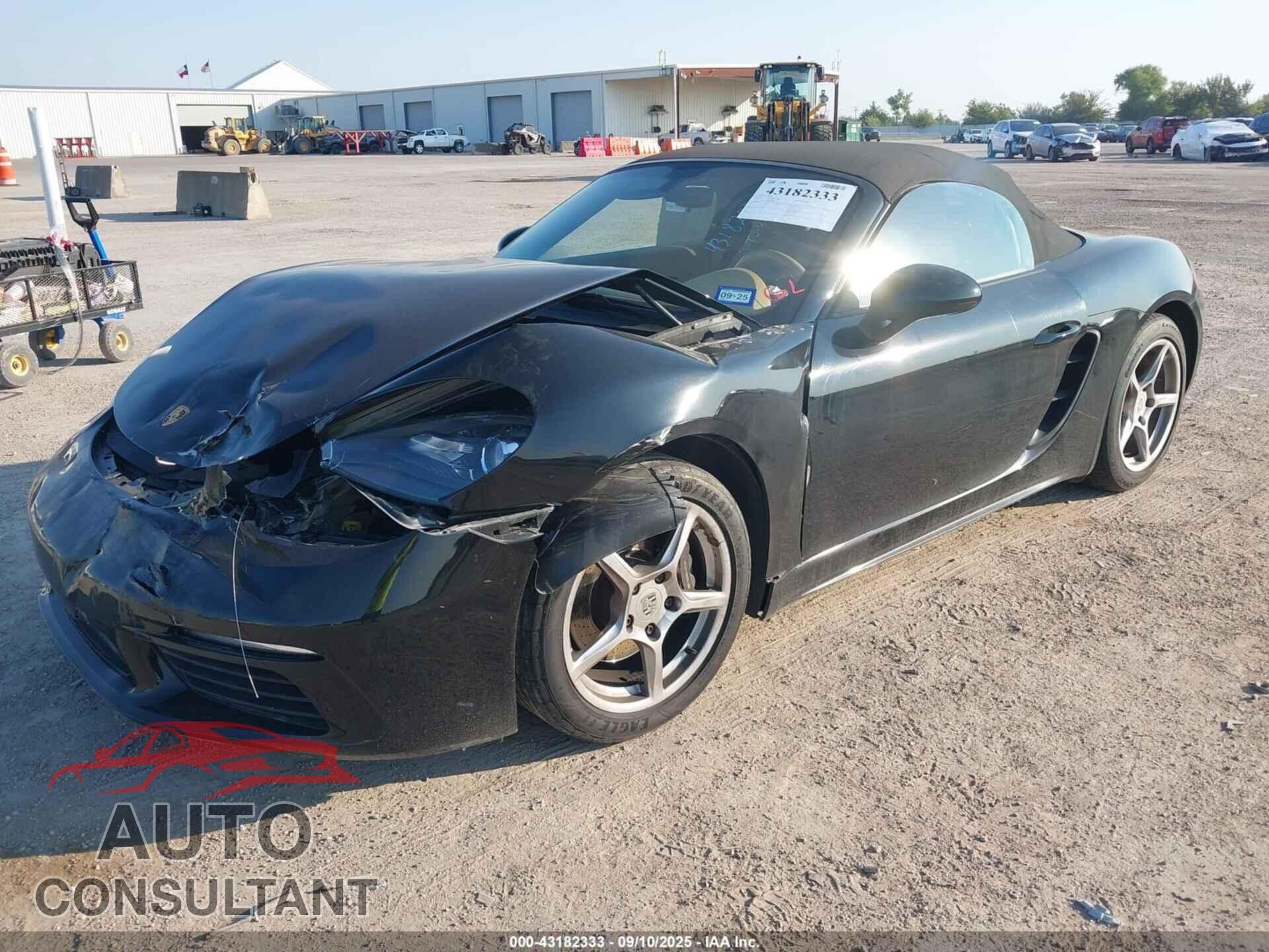 PORSCHE 718 BOXSTER 2017 - WP0CA2A83HS221103