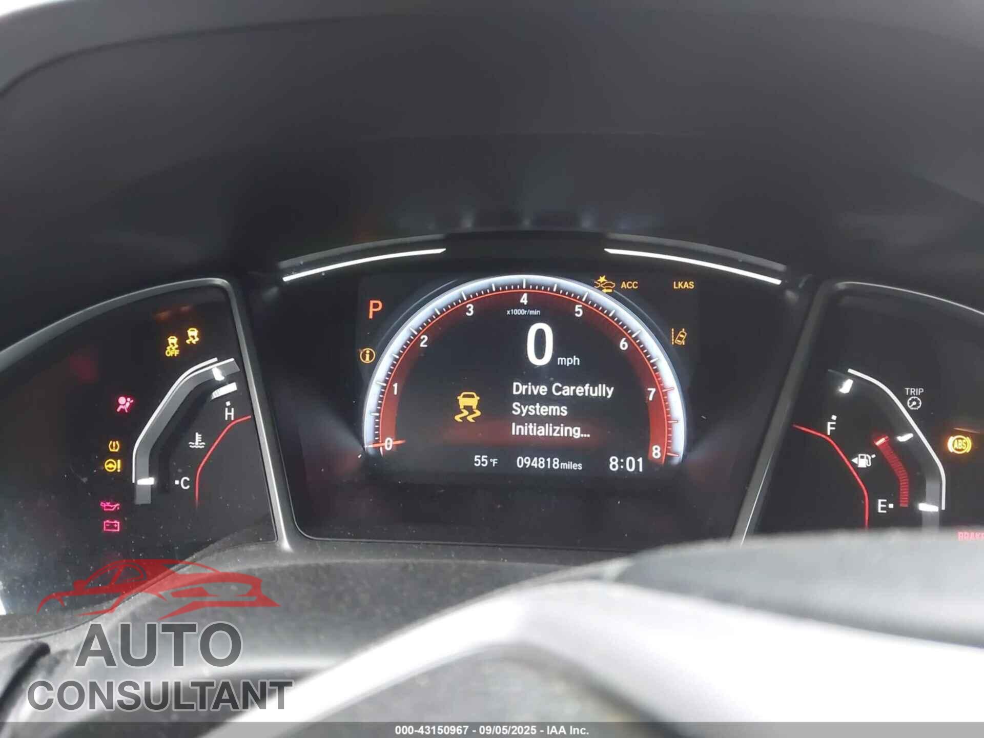 HONDA CIVIC 2019 - 2HGFC2F80KH525117