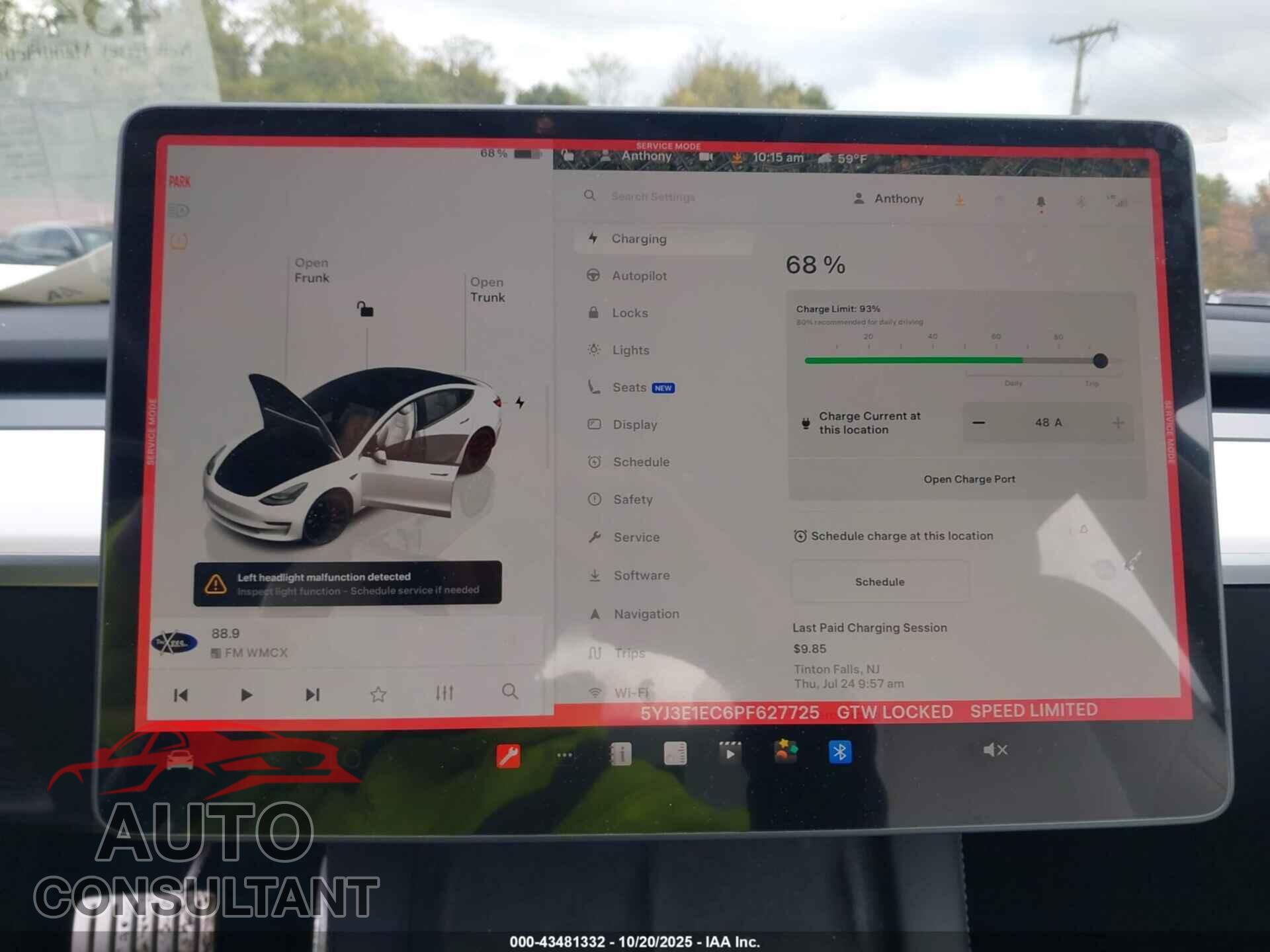 TESLA MODEL 3 2023 - 5YJ3E1EC6PF627725