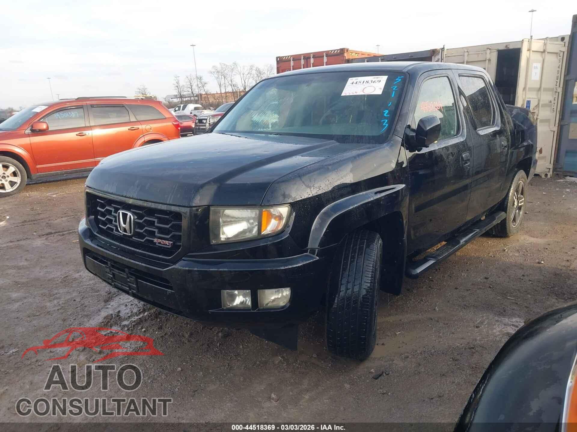 HONDA RIDGELINE 2012 - 5FPYK1F7XCB452123