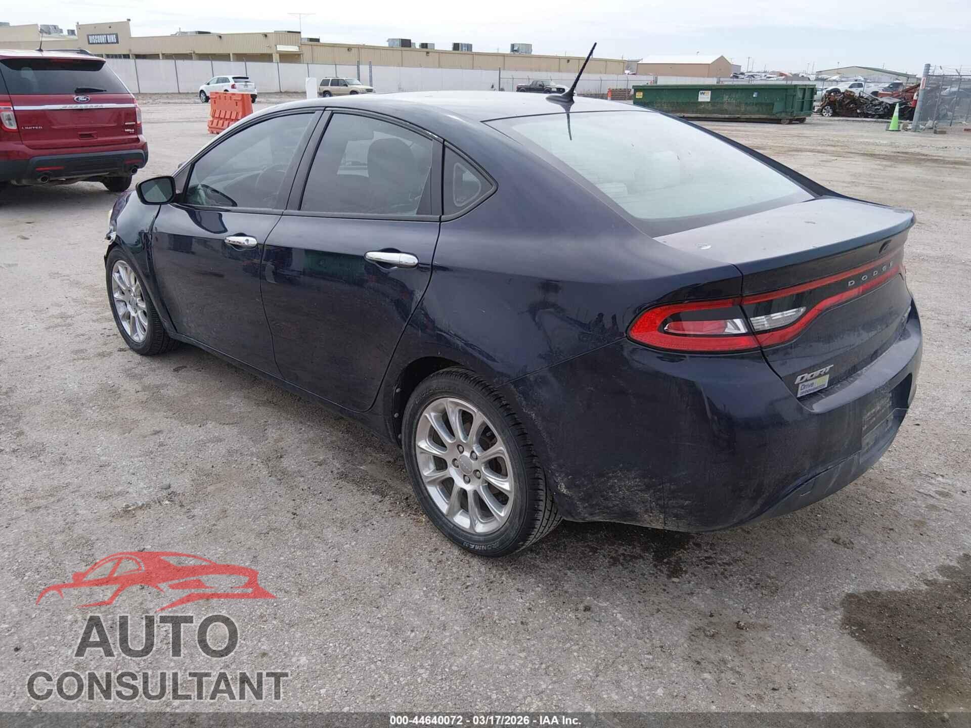 DODGE DART 2013 - 1C3CDFCA6DD200487