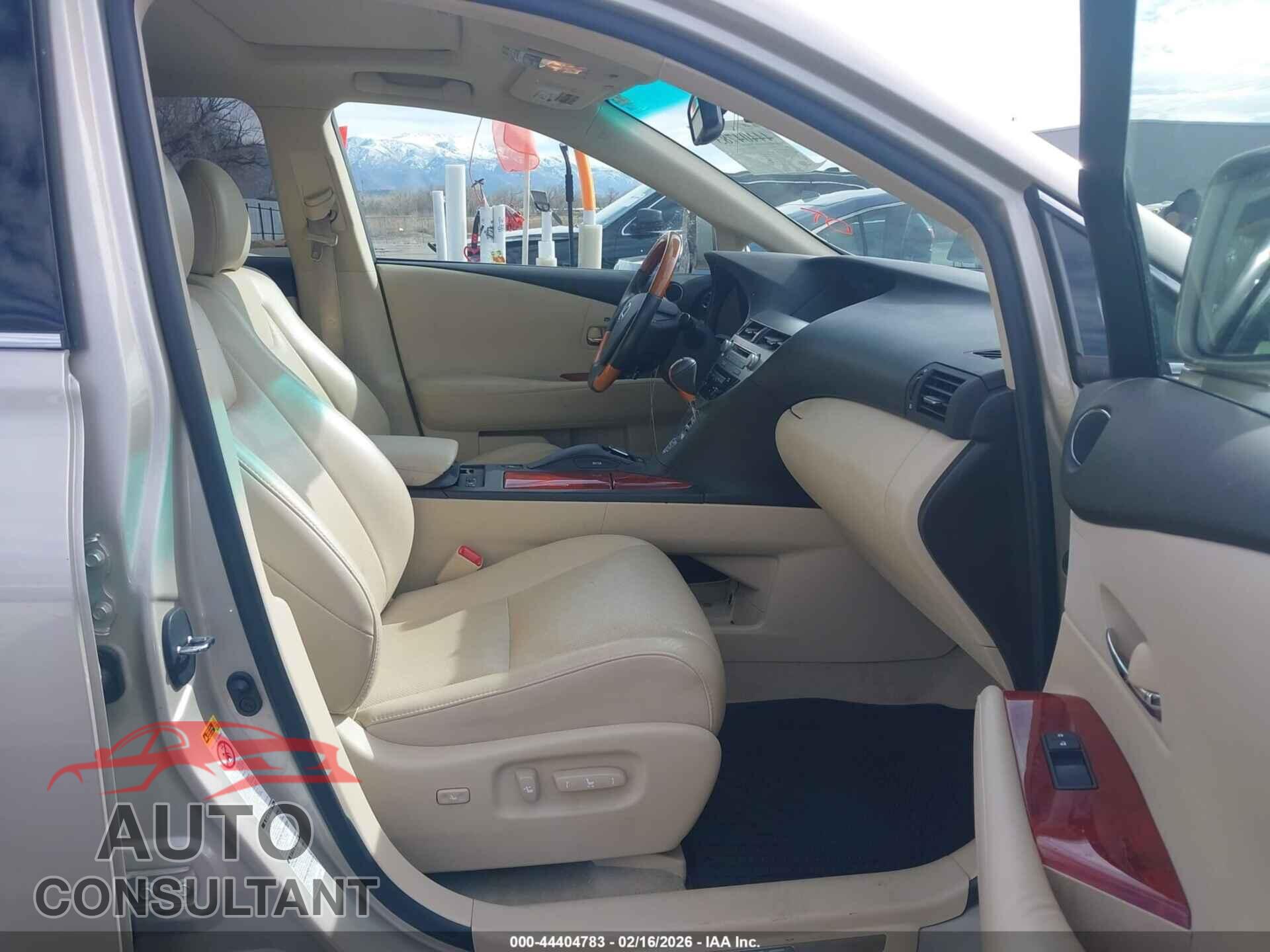 LEXUS RX 350 2012 - 2T2BK1BAXCC124541