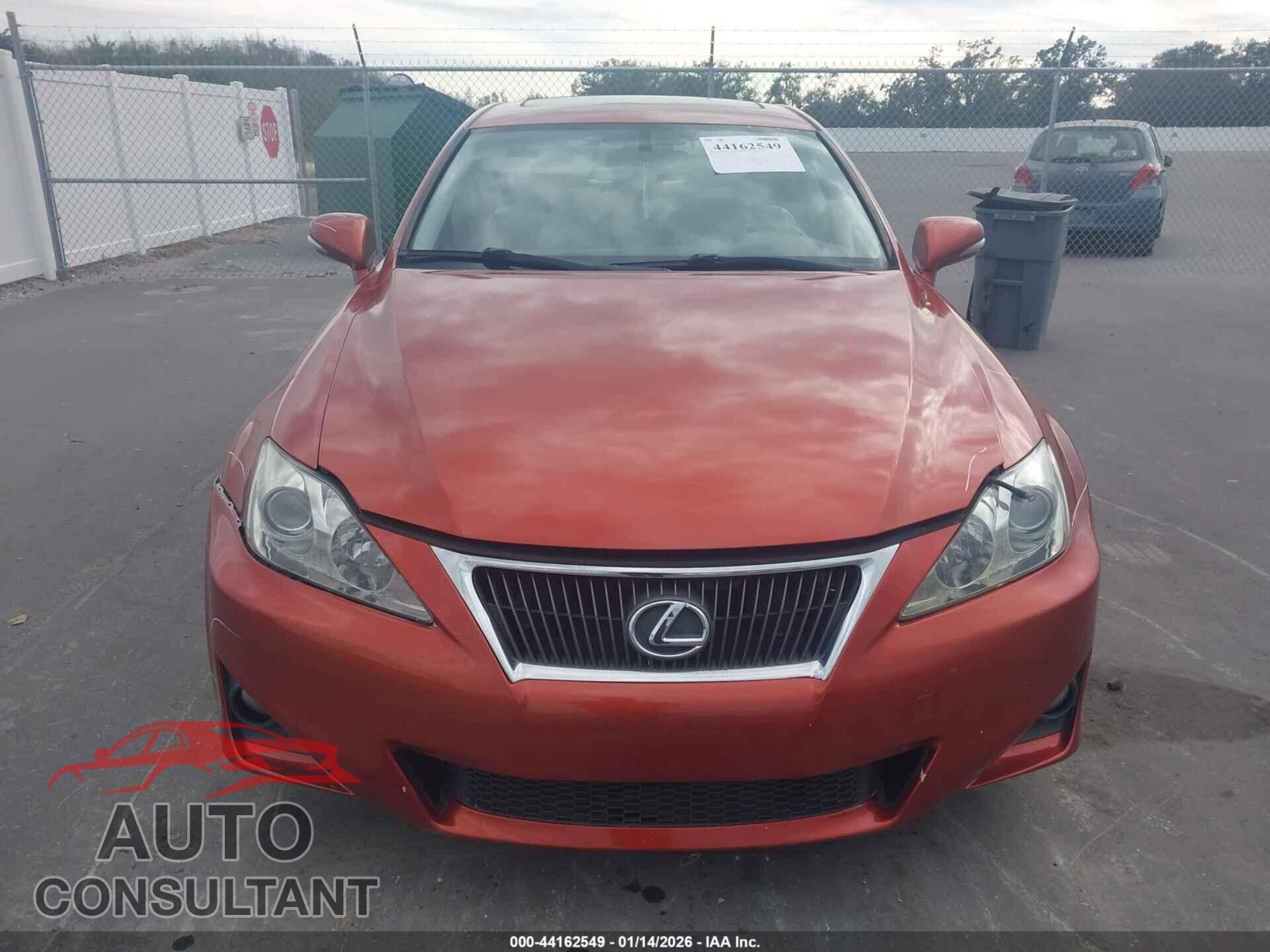LEXUS IS 250 2012 - JTHBF5C21C5164526
