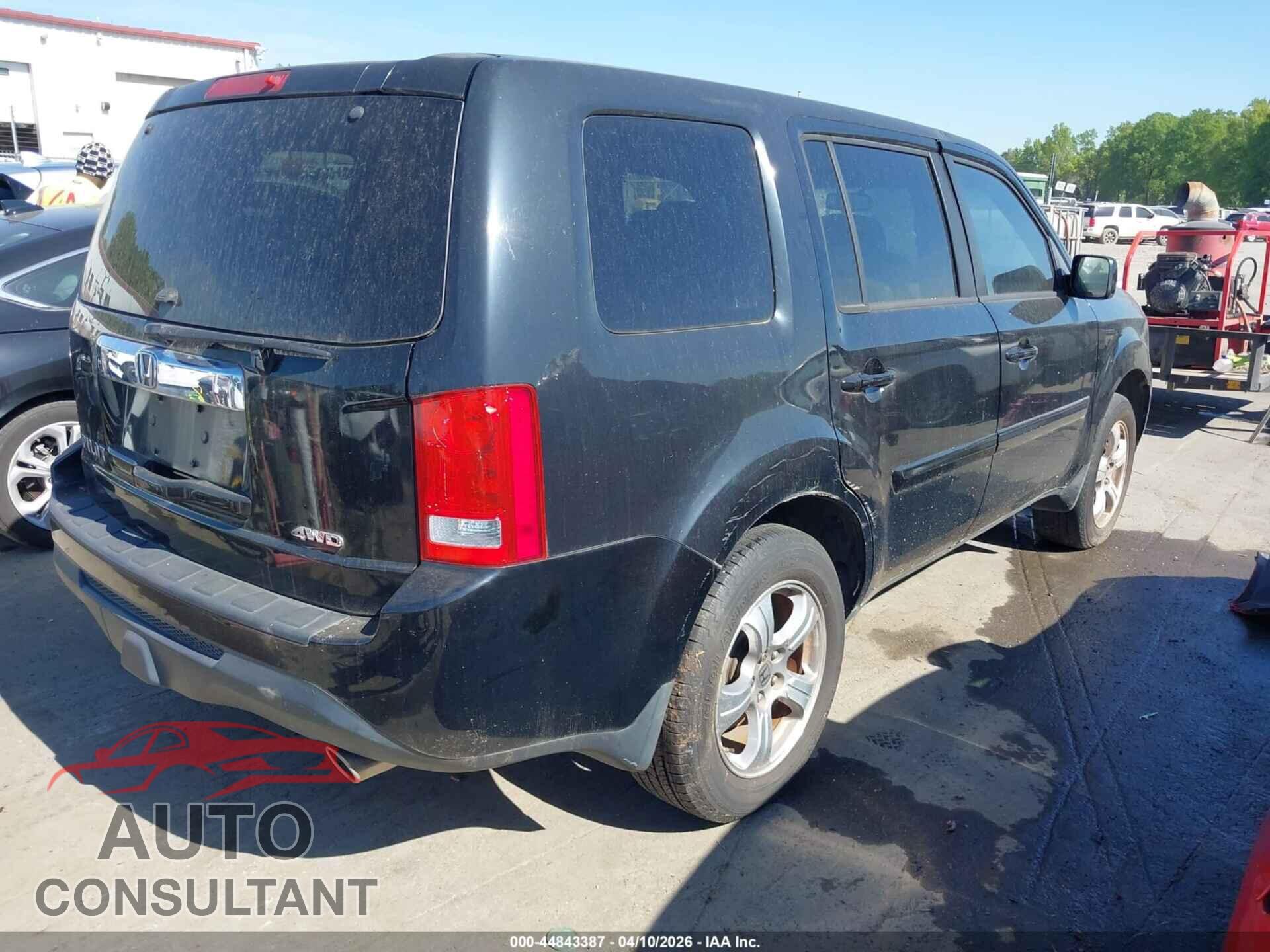 HONDA PILOT 2012 - 5FNYF4H54CB007726