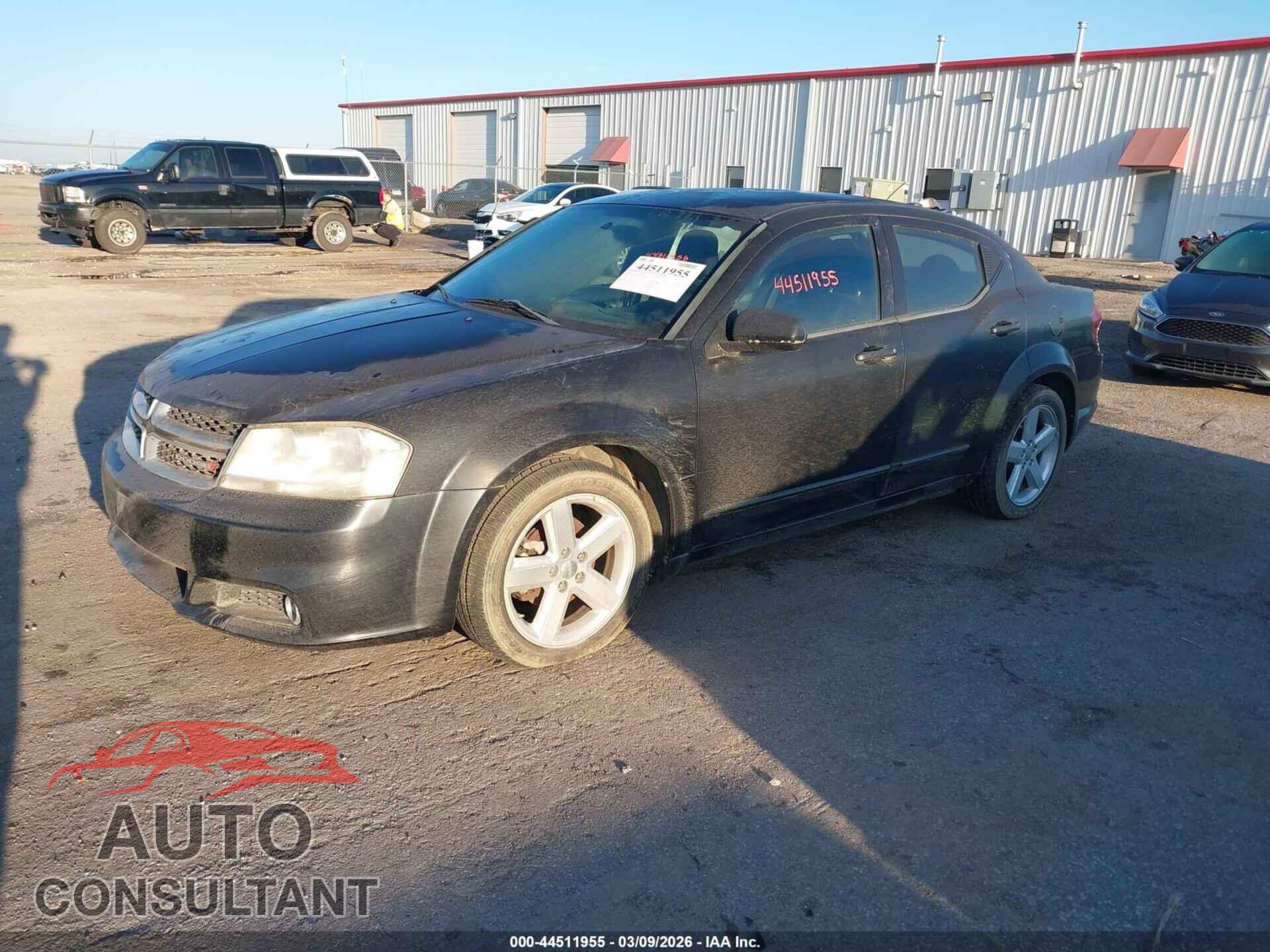 DODGE AVENGER 2013 - 1C3CDZCB5DN663239