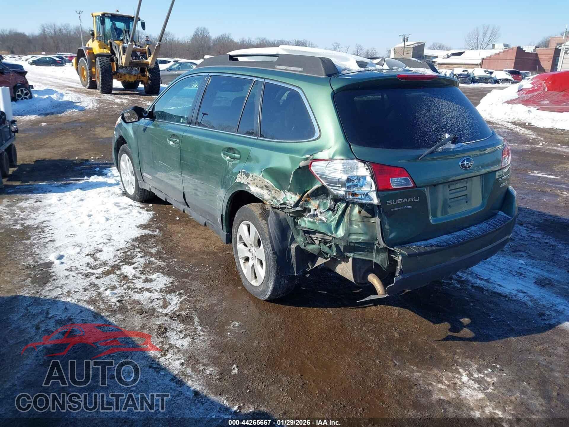SUBARU OUTBACK 2012 - 4S4BRBKC7C3290365