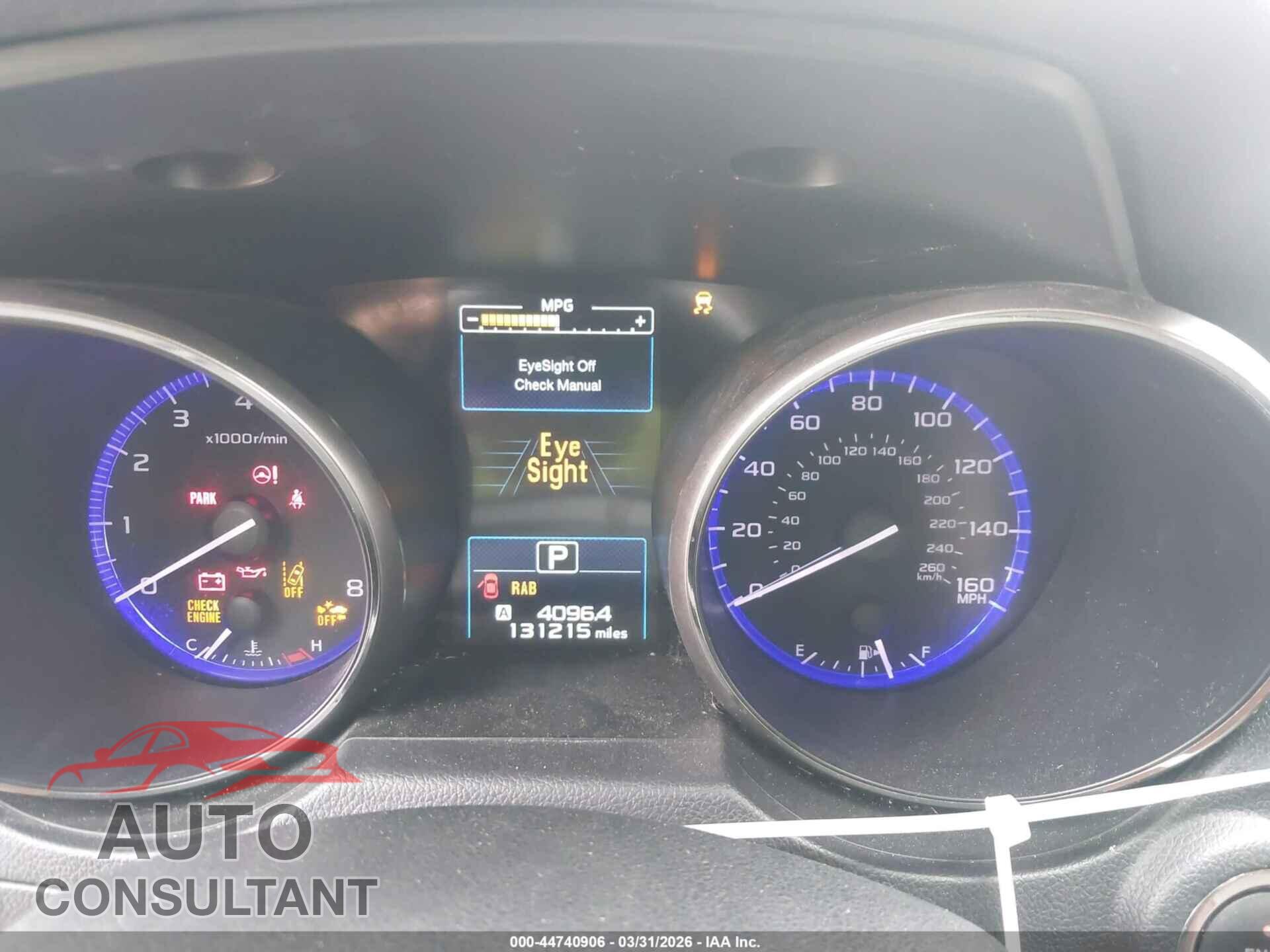 SUBARU OUTBACK 2017 - 4S4BSETC4H3282011
