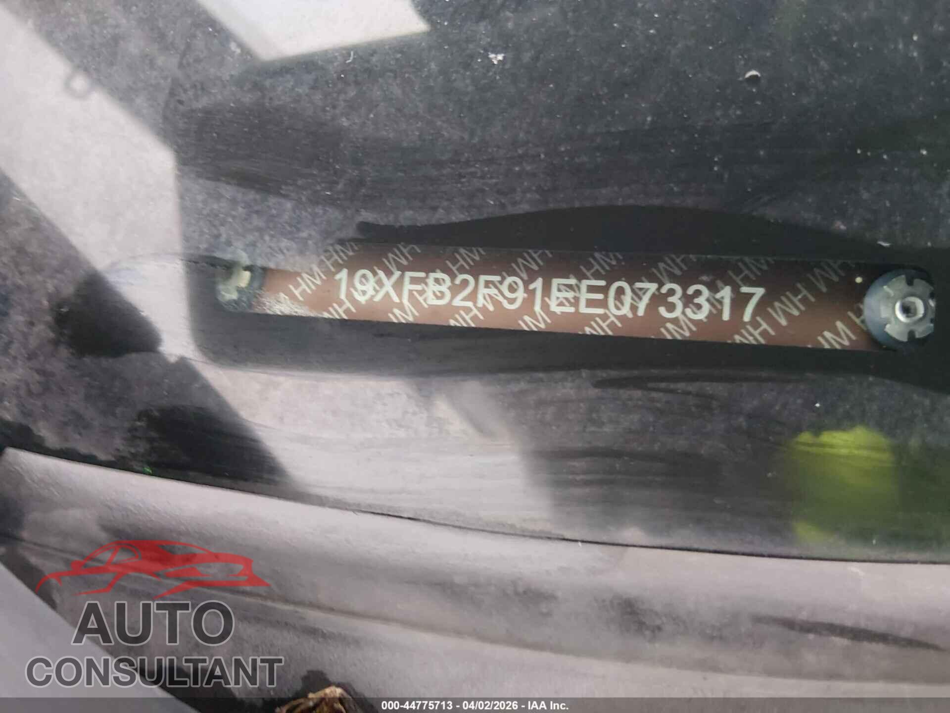 HONDA CIVIC 2014 - 19XFB2F91EE073317