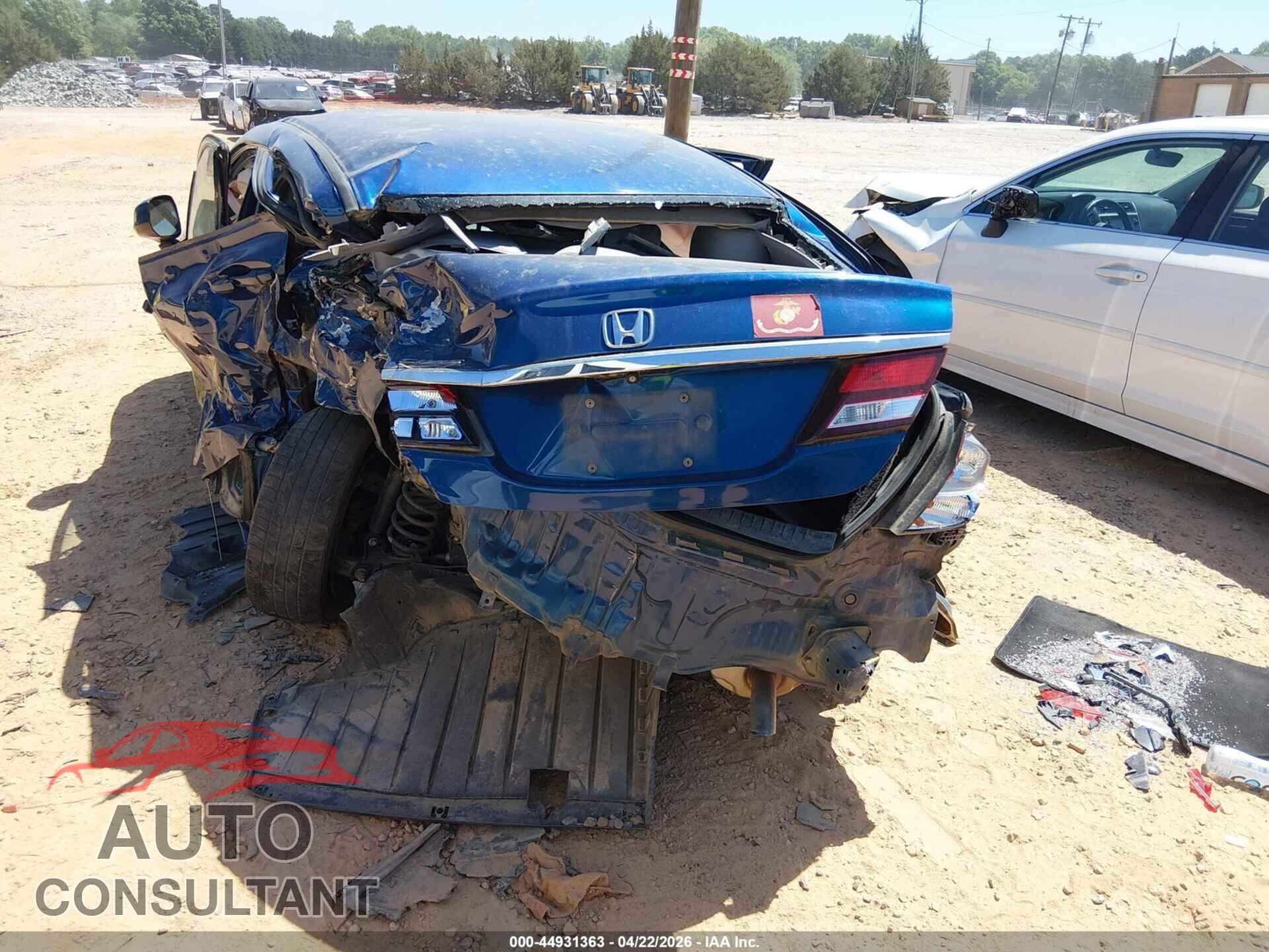 HONDA CIVIC 2013 - 19XFB2F80DE268430