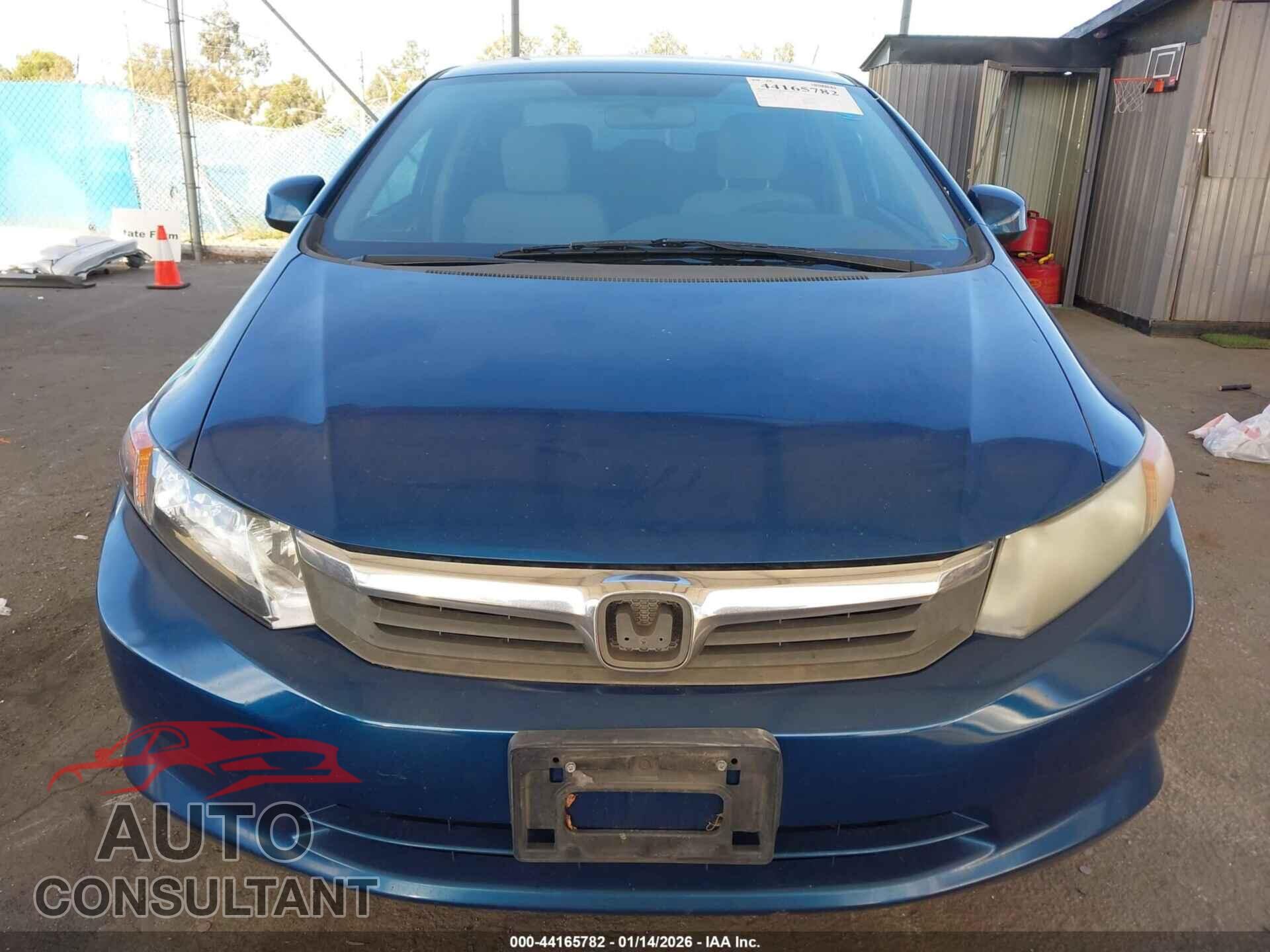 HONDA CIVIC 2012 - 19XFB2F52CE345528