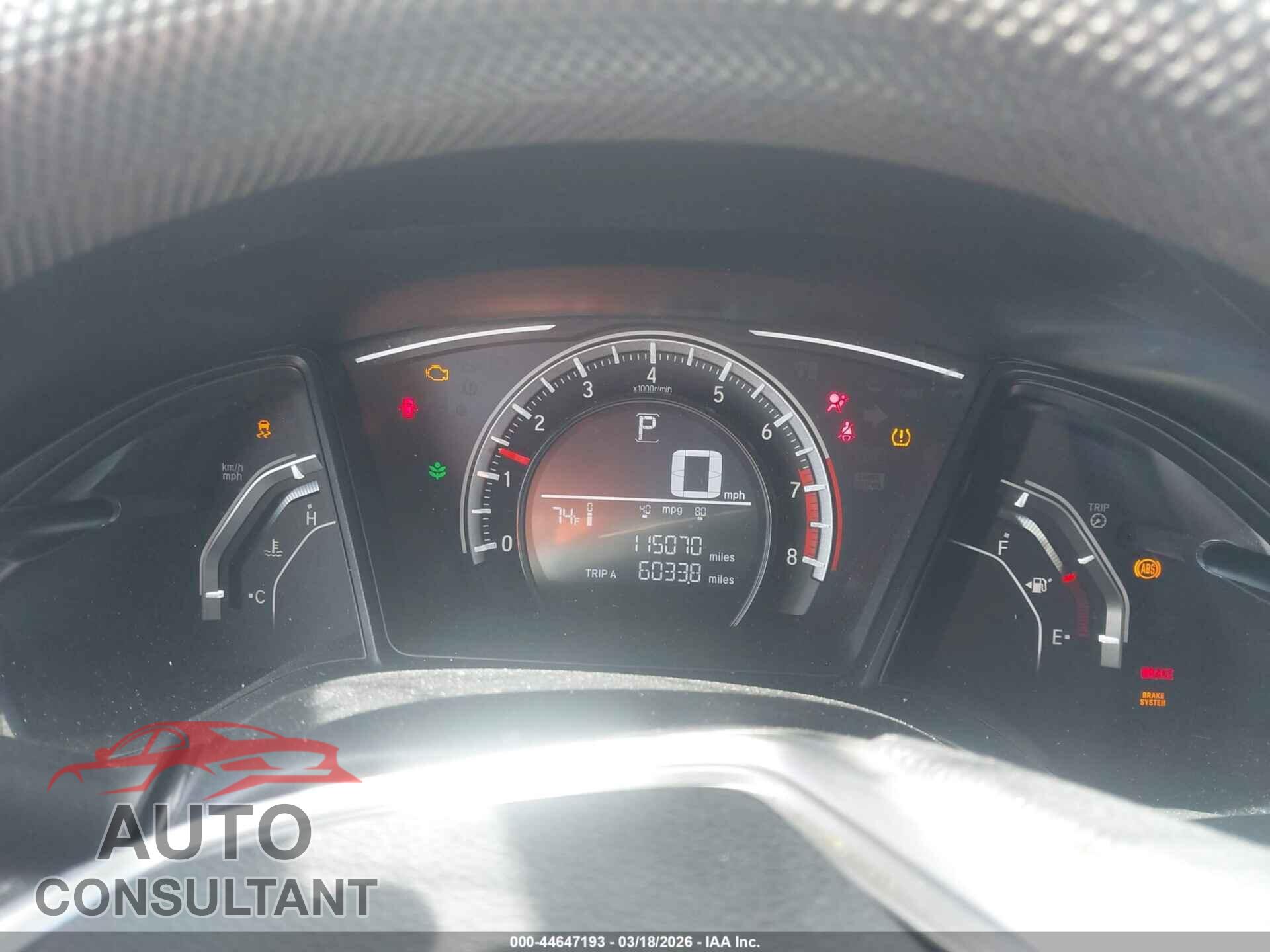 HONDA CIVIC 2017 - 2HGFC2F57HH514081