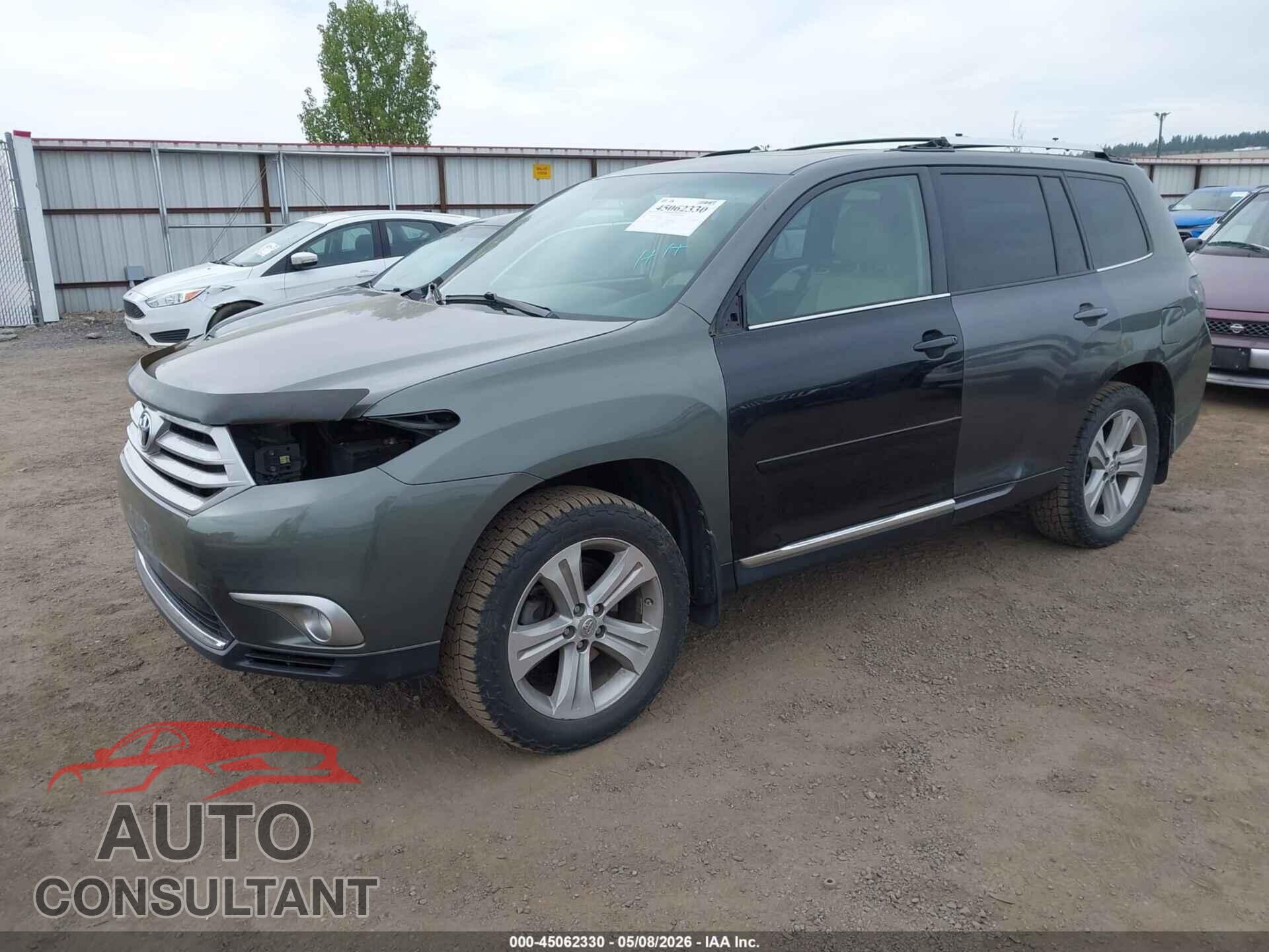 TOYOTA HIGHLANDER 2013 - 5TDDK3EH8DS207539