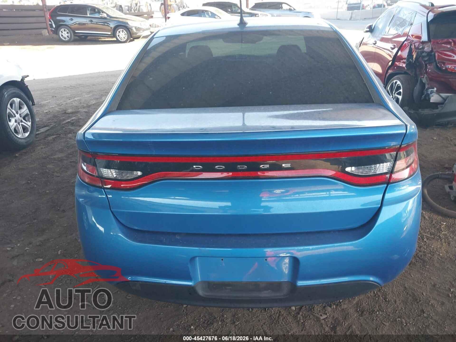 DODGE DART 2016 - 1C3CDFAA4GD541345