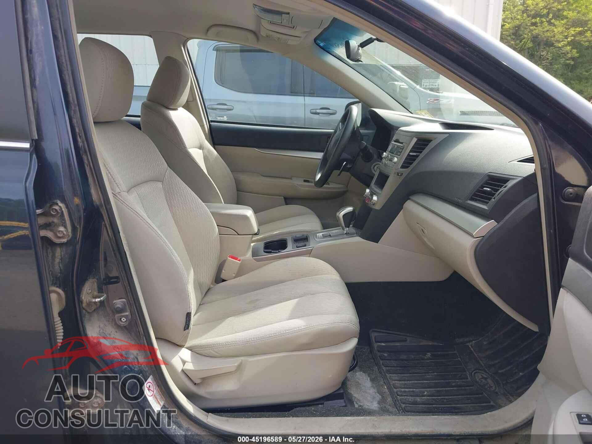 SUBARU OUTBACK 2012 - 4S4BRBAC9C3282575