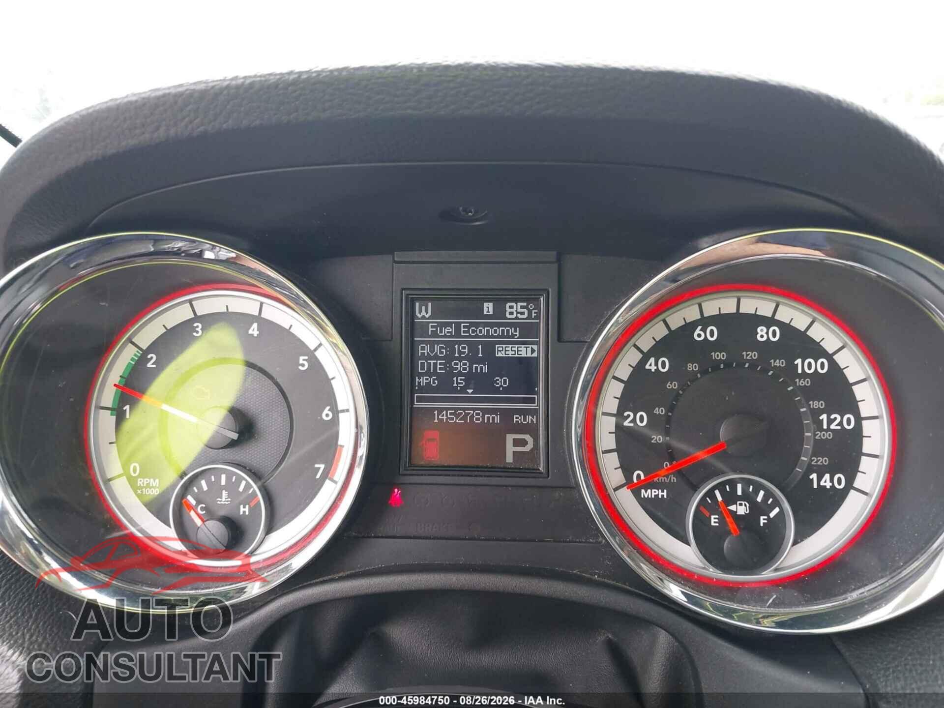 DODGE DURANGO 2013 - 1C4RDJEG9DC556979