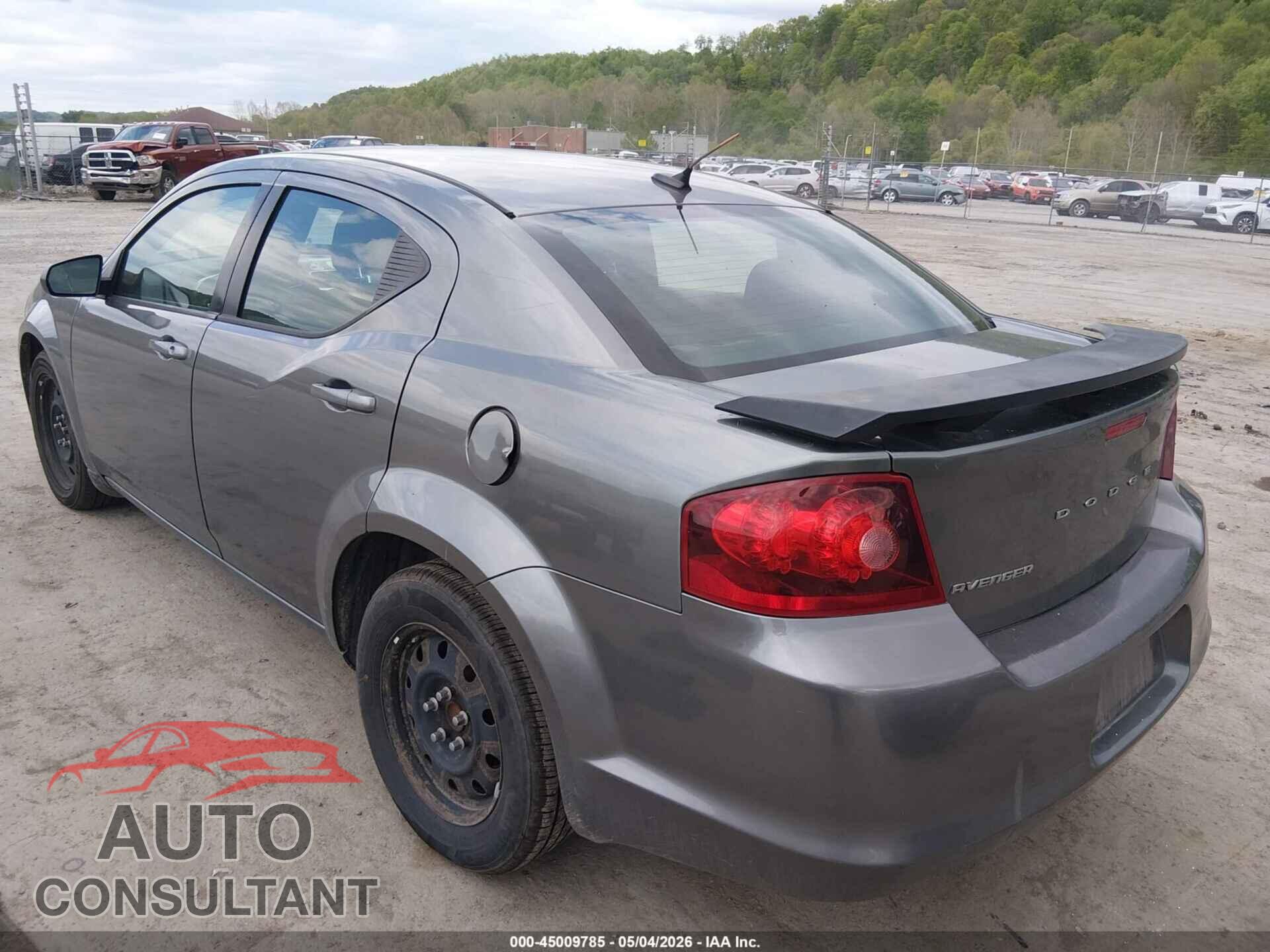 DODGE AVENGER 2013 - 1C3CDZAB3DN631571