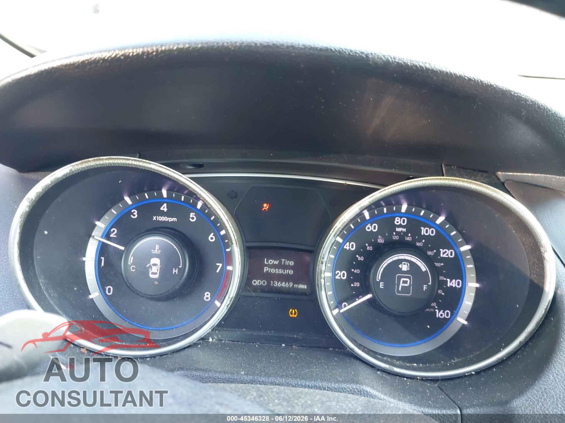 HYUNDAI SONATA 2012 - 5NPEC4AB9CH435109