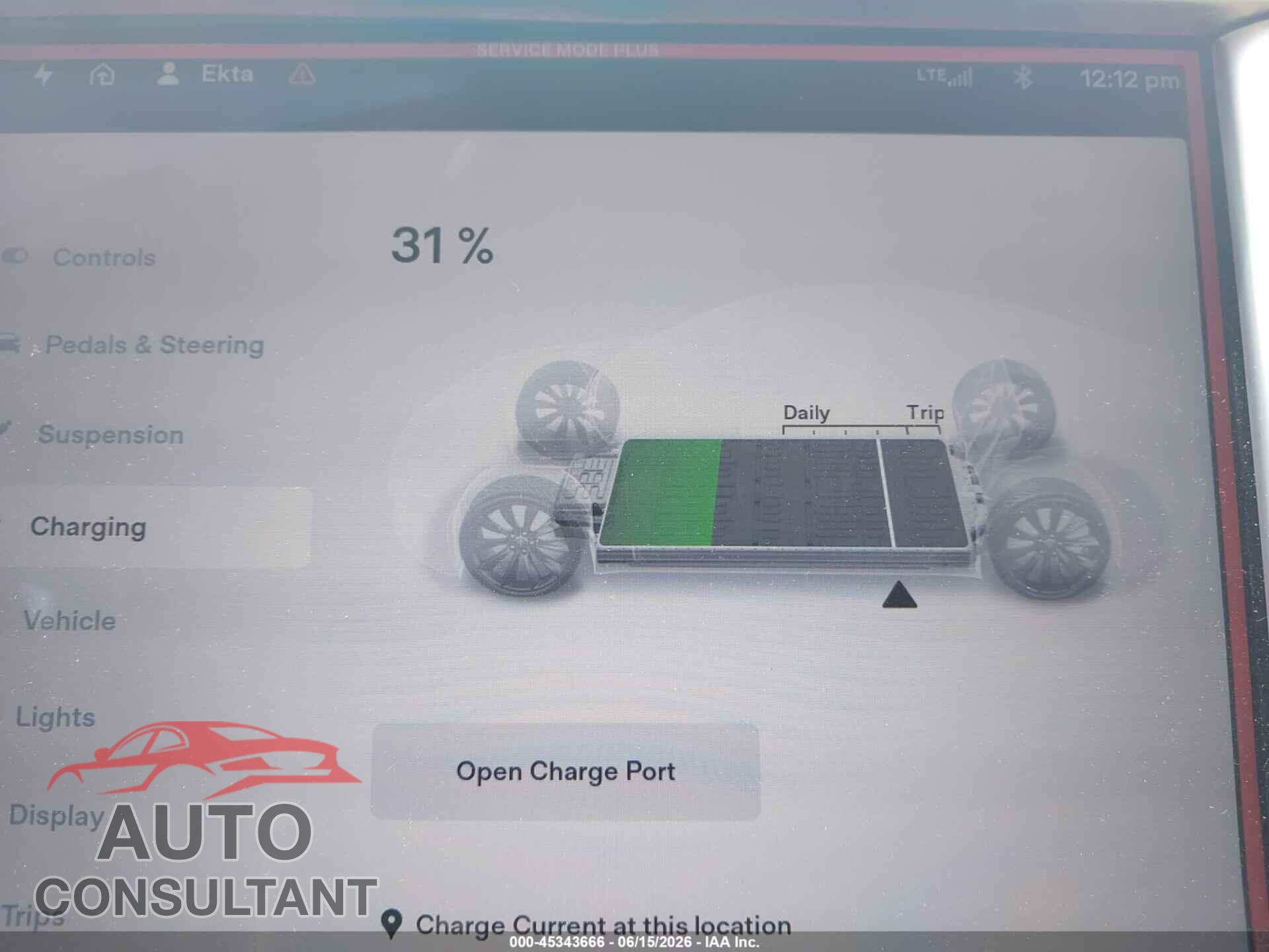 TESLA MODEL S 2012 - 5YJSA1CP3CFP03263