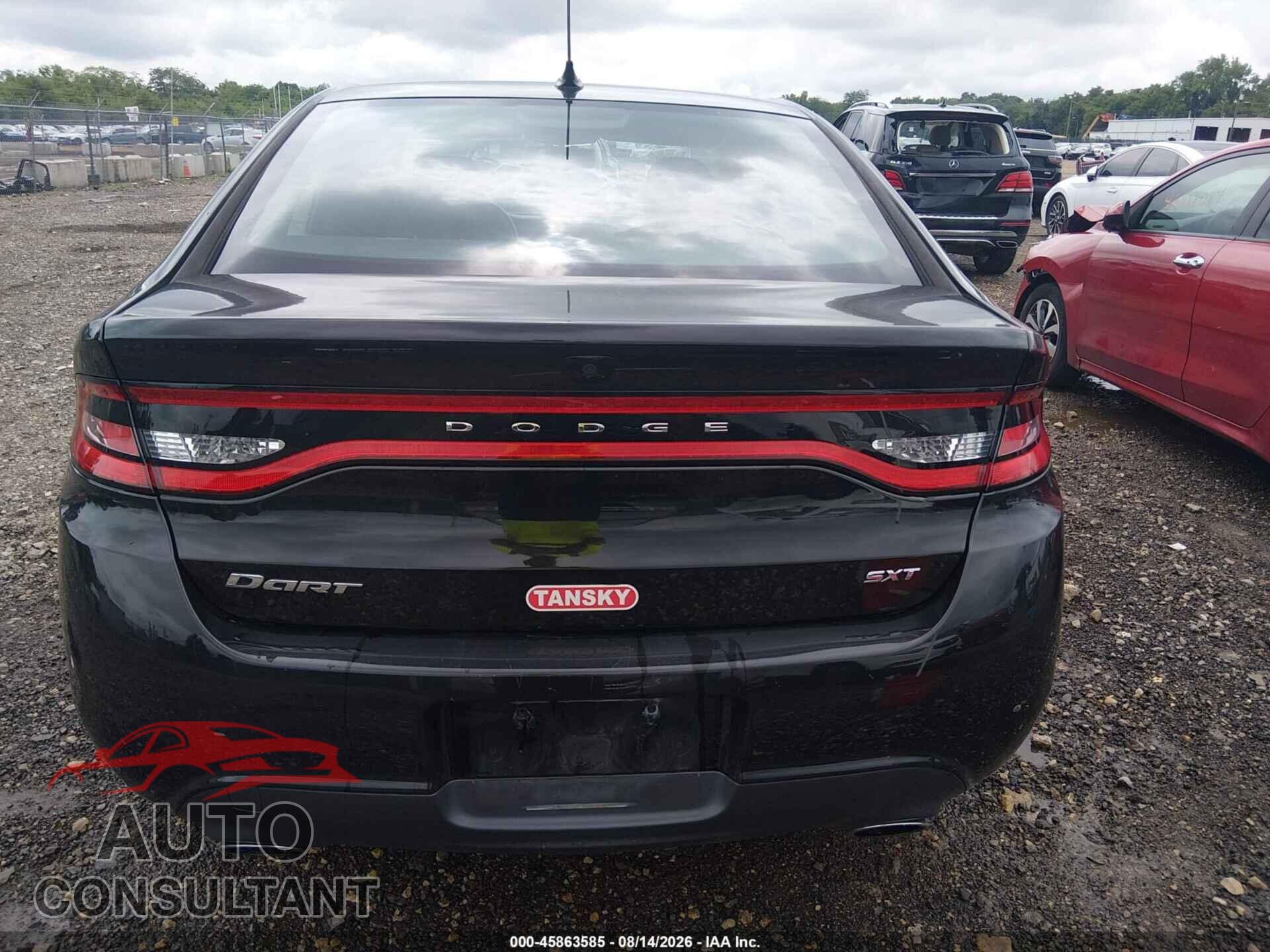 DODGE DART 2013 - 1C3CDFBA3DD329613
