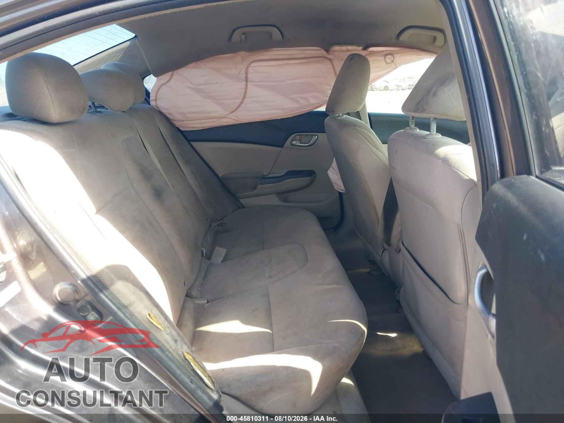 HONDA CIVIC 2012 - 19XFB2F56CE307011