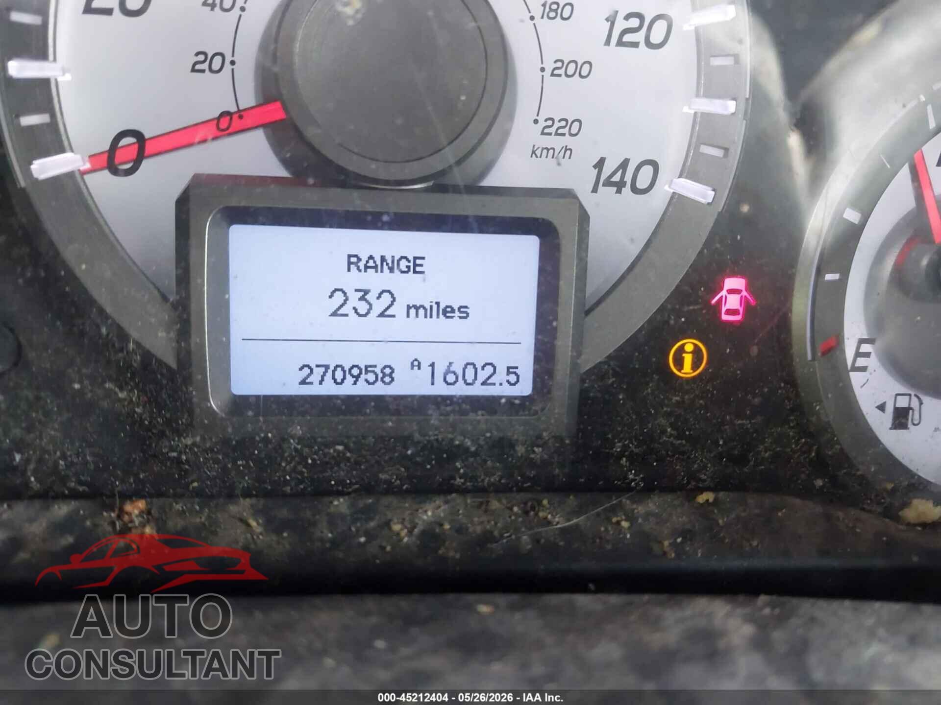 HONDA PILOT 2012 - 5FNYF3H93CB030556