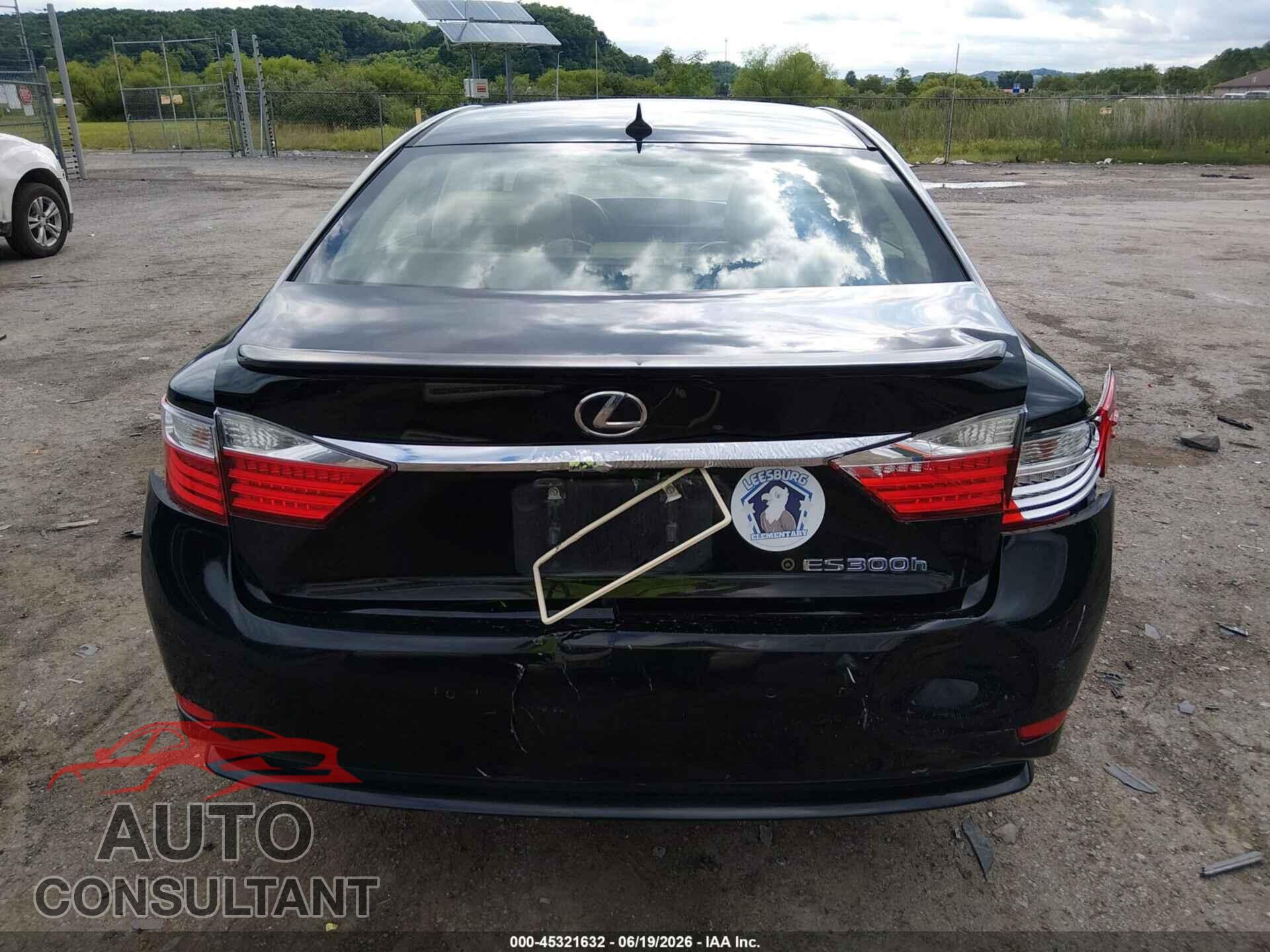 LEXUS ES 300H 2013 - JTHBW1GG1D2022372