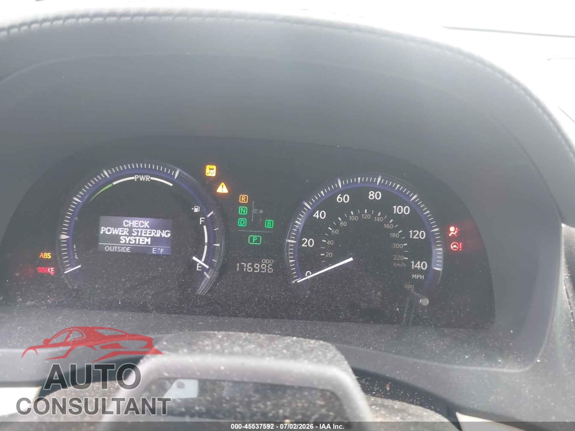 LEXUS HS 250H 2010 - JTHBB1BA5A2022708