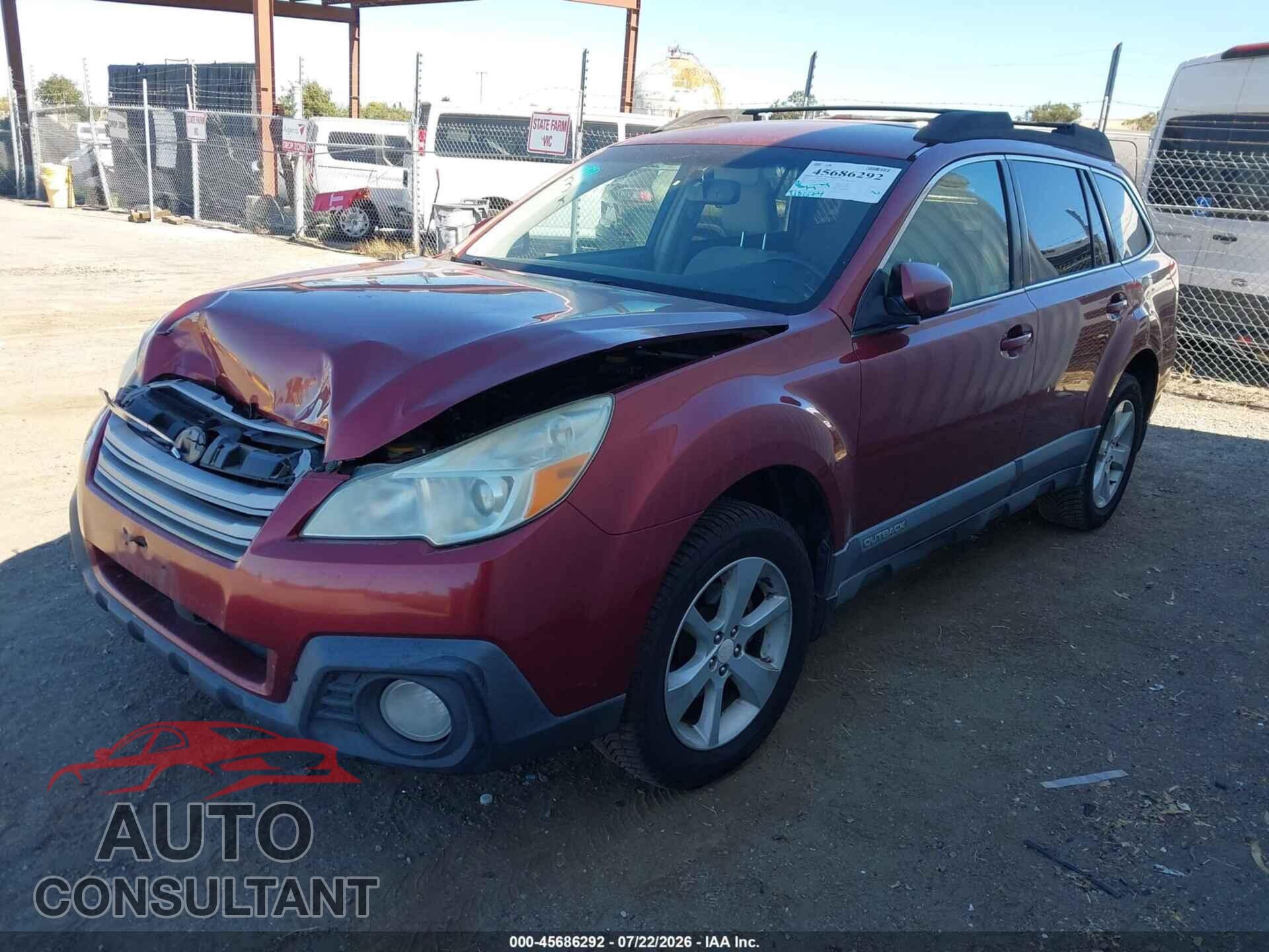 SUBARU OUTBACK 2013 - 4S4BRBCC2D3309940