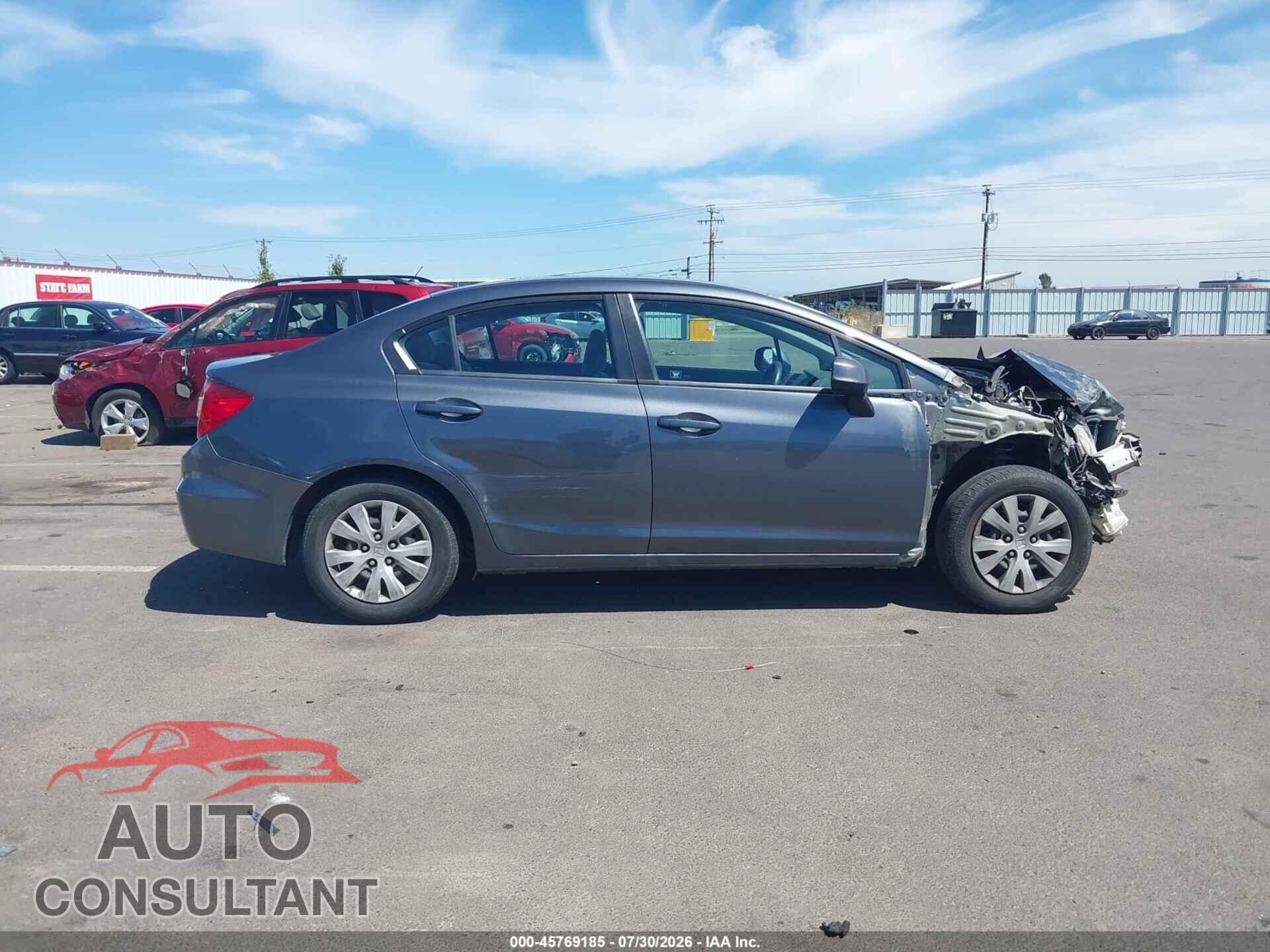 HONDA CIVIC 2012 - 2HGFB2F51CH317385
