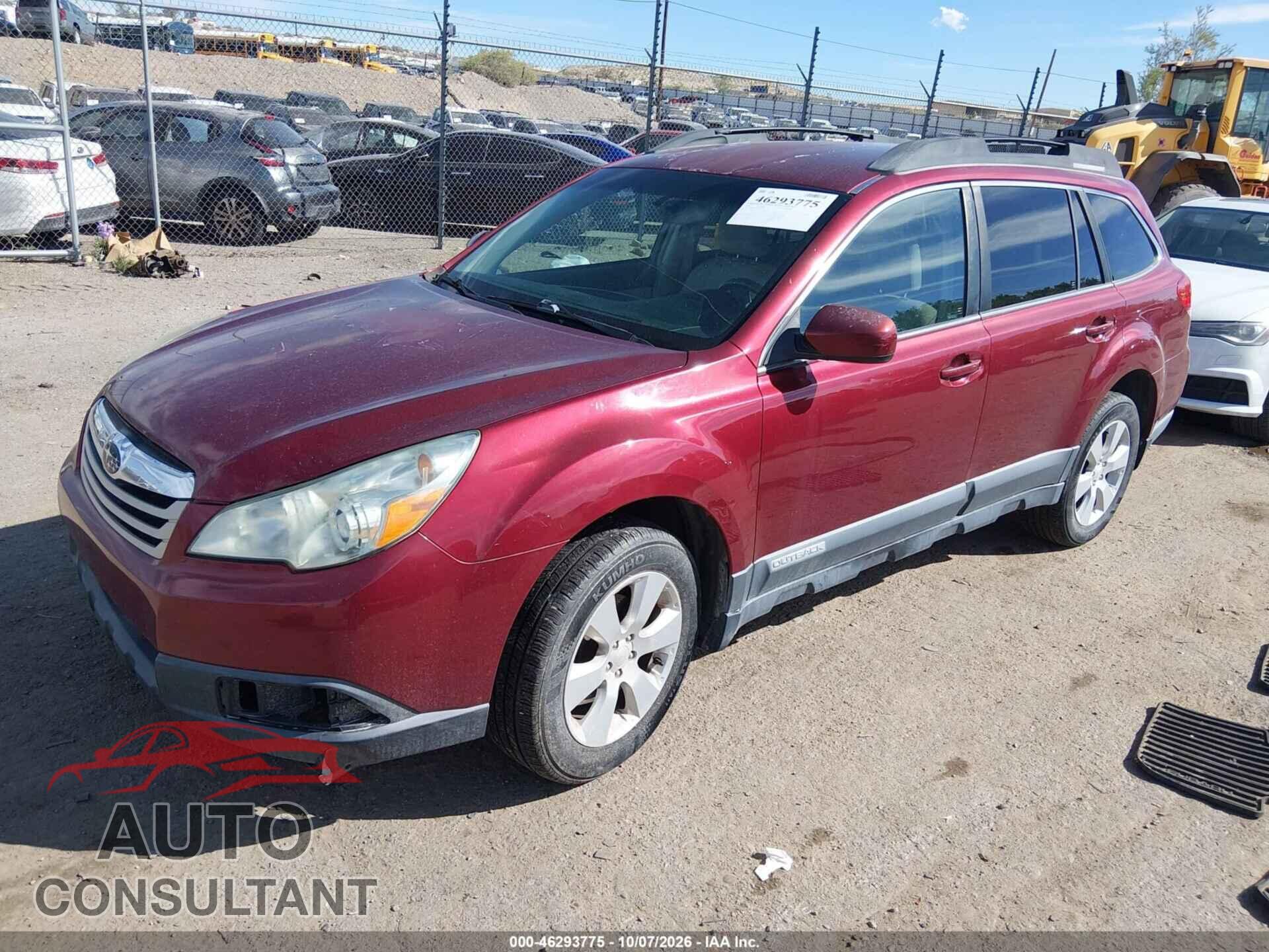 SUBARU OUTBACK 2011 - 4S4BRBCC4B3379016