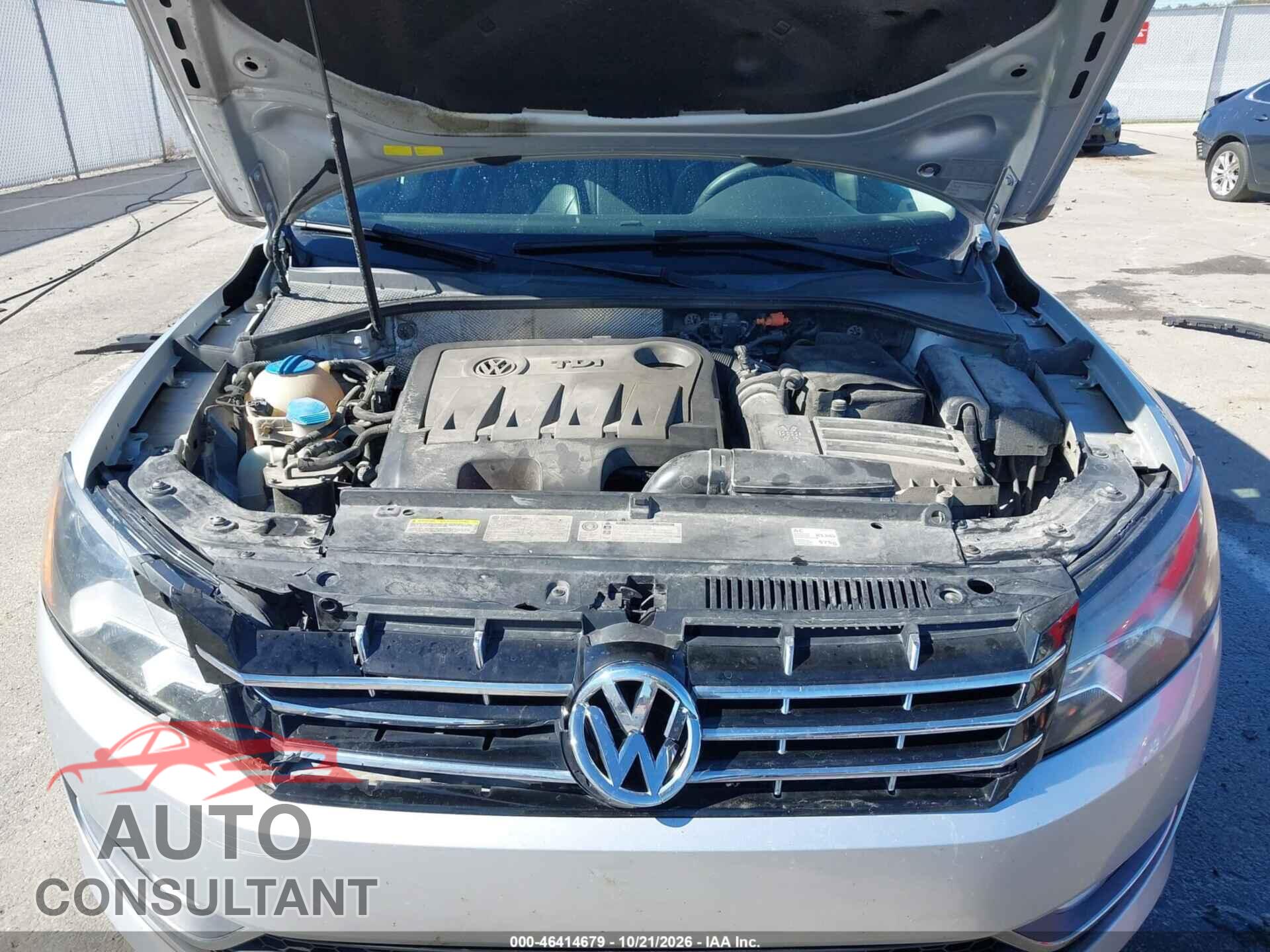 VOLKSWAGEN PASSAT 2014 - 1VWBN7A33EC002890