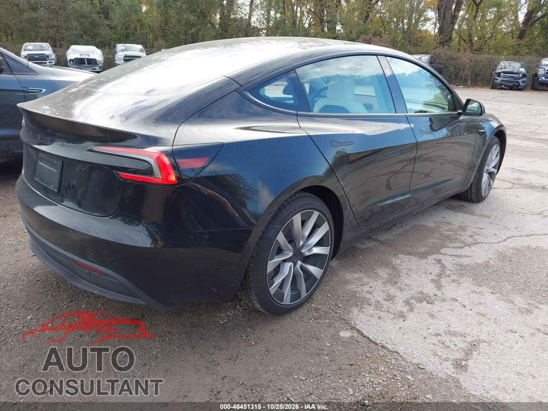 TESLA MODEL 3 2026 - 5YJ3E1EAXTF209936