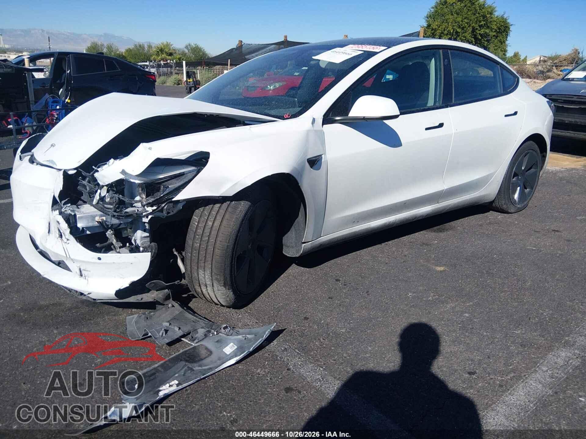 TESLA MODEL 3 2022 - 5YJ3E1EA4NF108040
