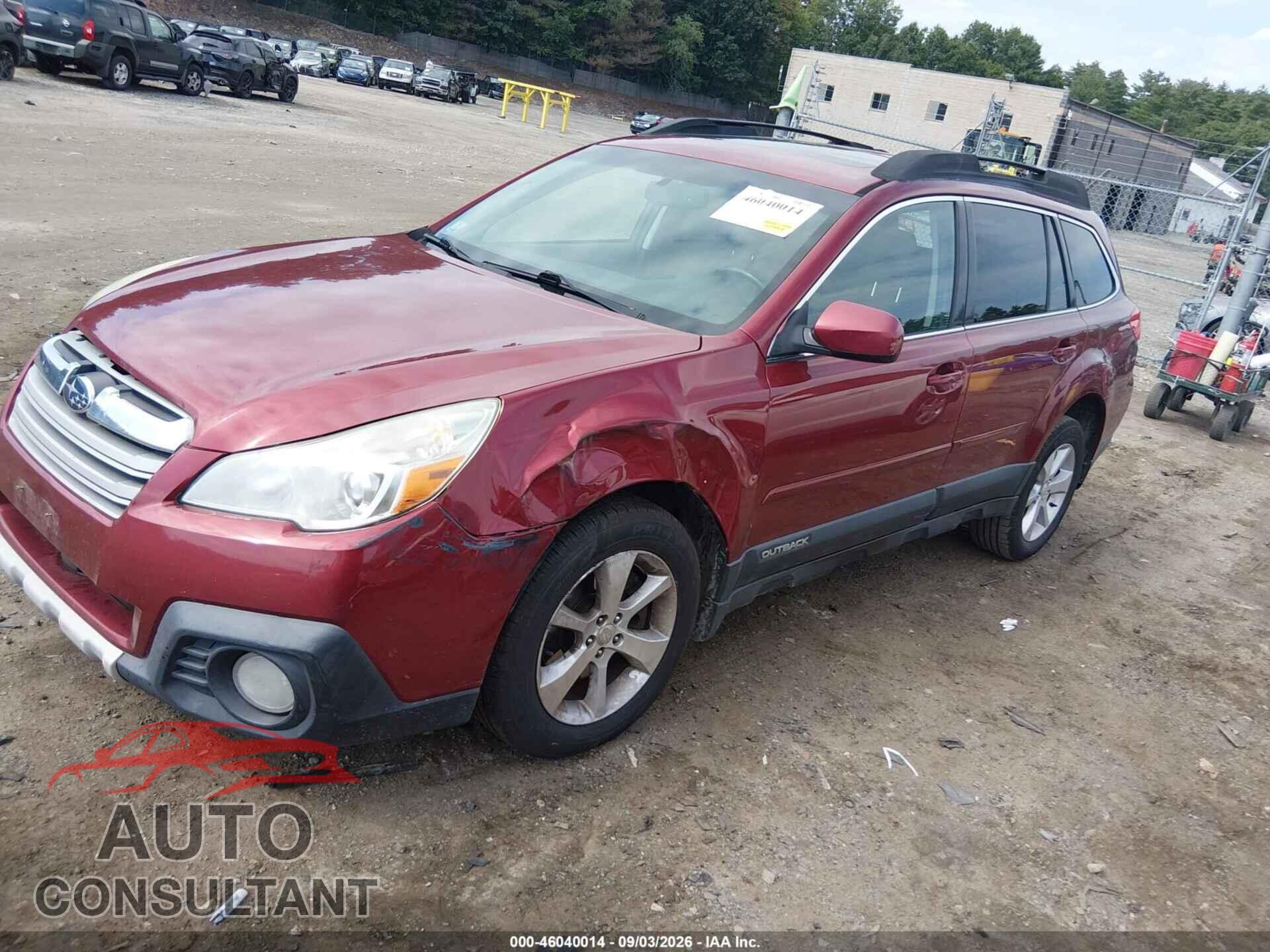 SUBARU OUTBACK 2013 - 4S4BRDKC5D2226425