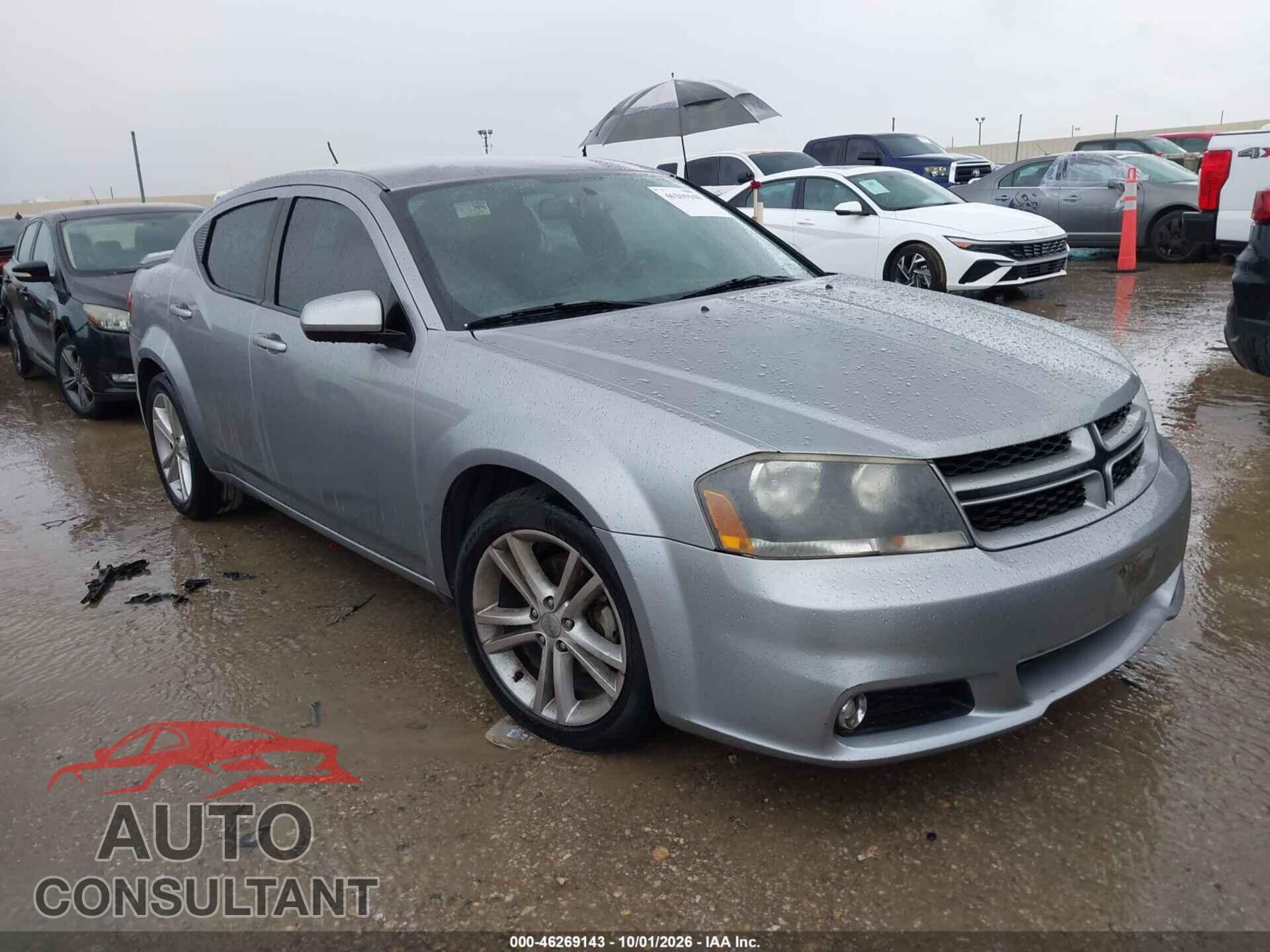 DODGE AVENGER 2013 - 1C3CDZCB1DN632411
