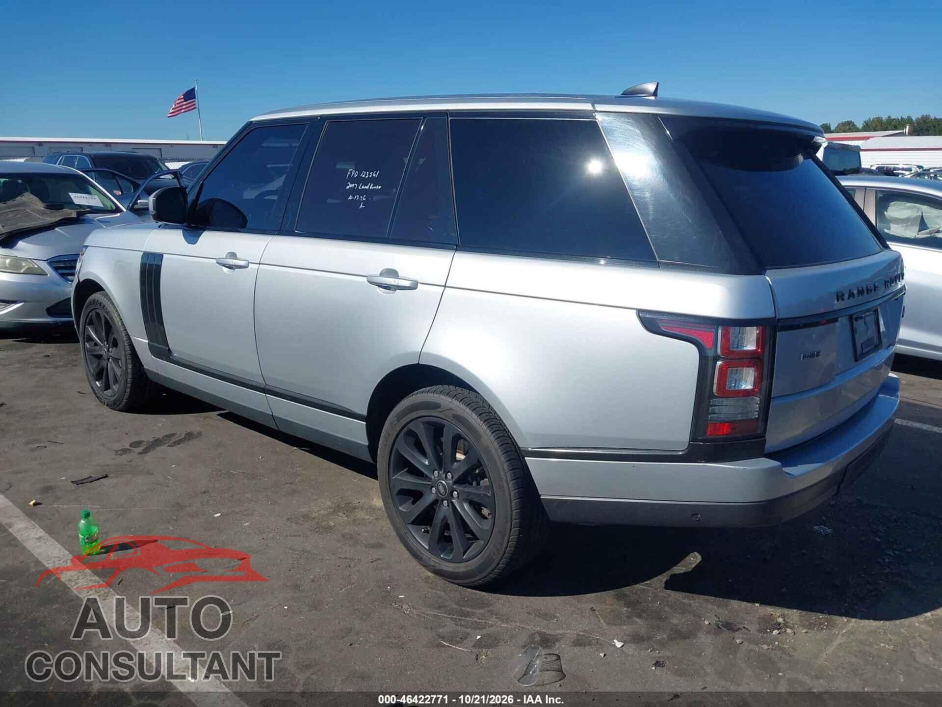 LAND ROVER RANGE ROVER 2017 - SALGS2FV9HA324439