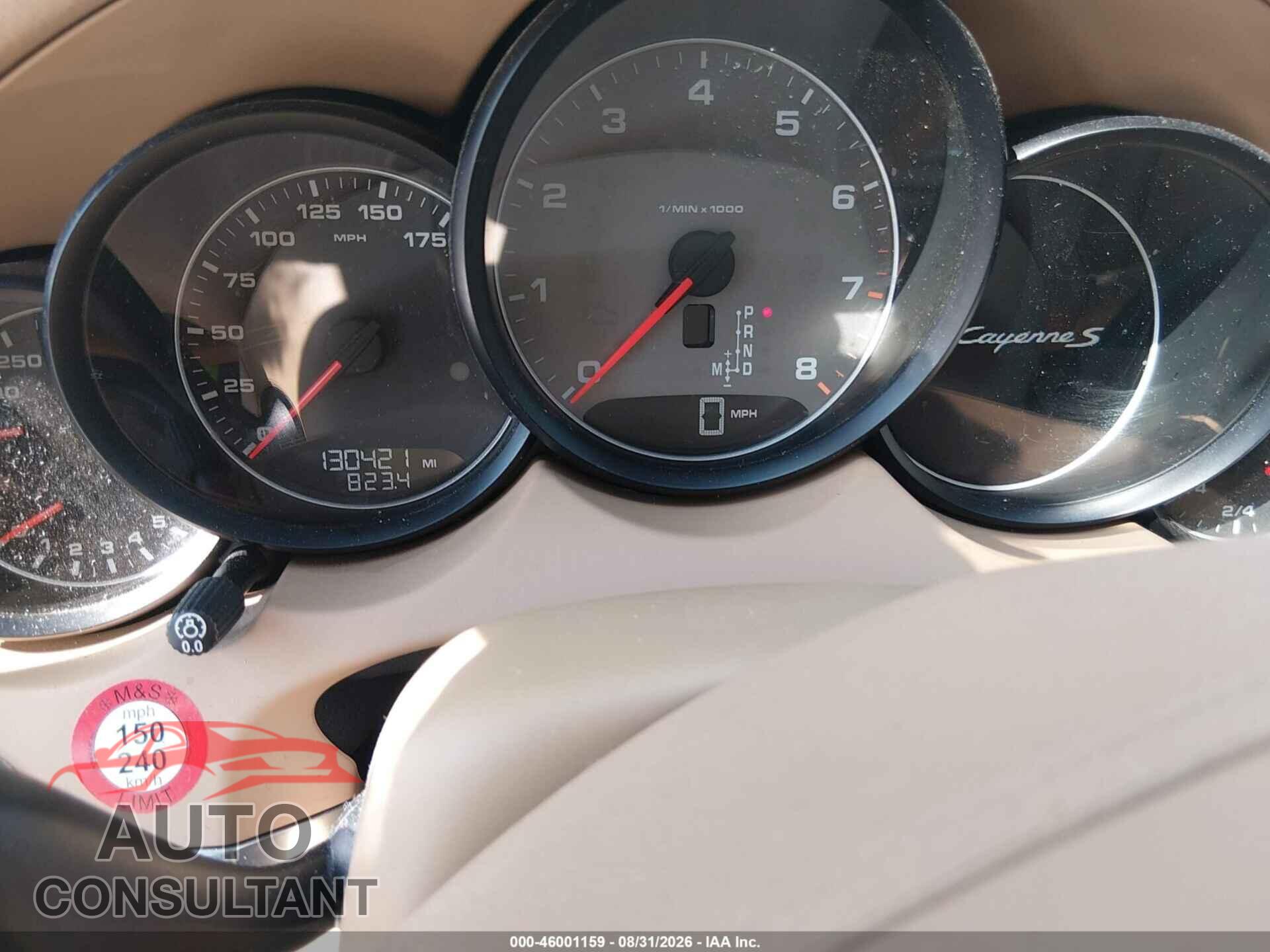 PORSCHE CAYENNE 2011 - WP1AB2A20BLA44137