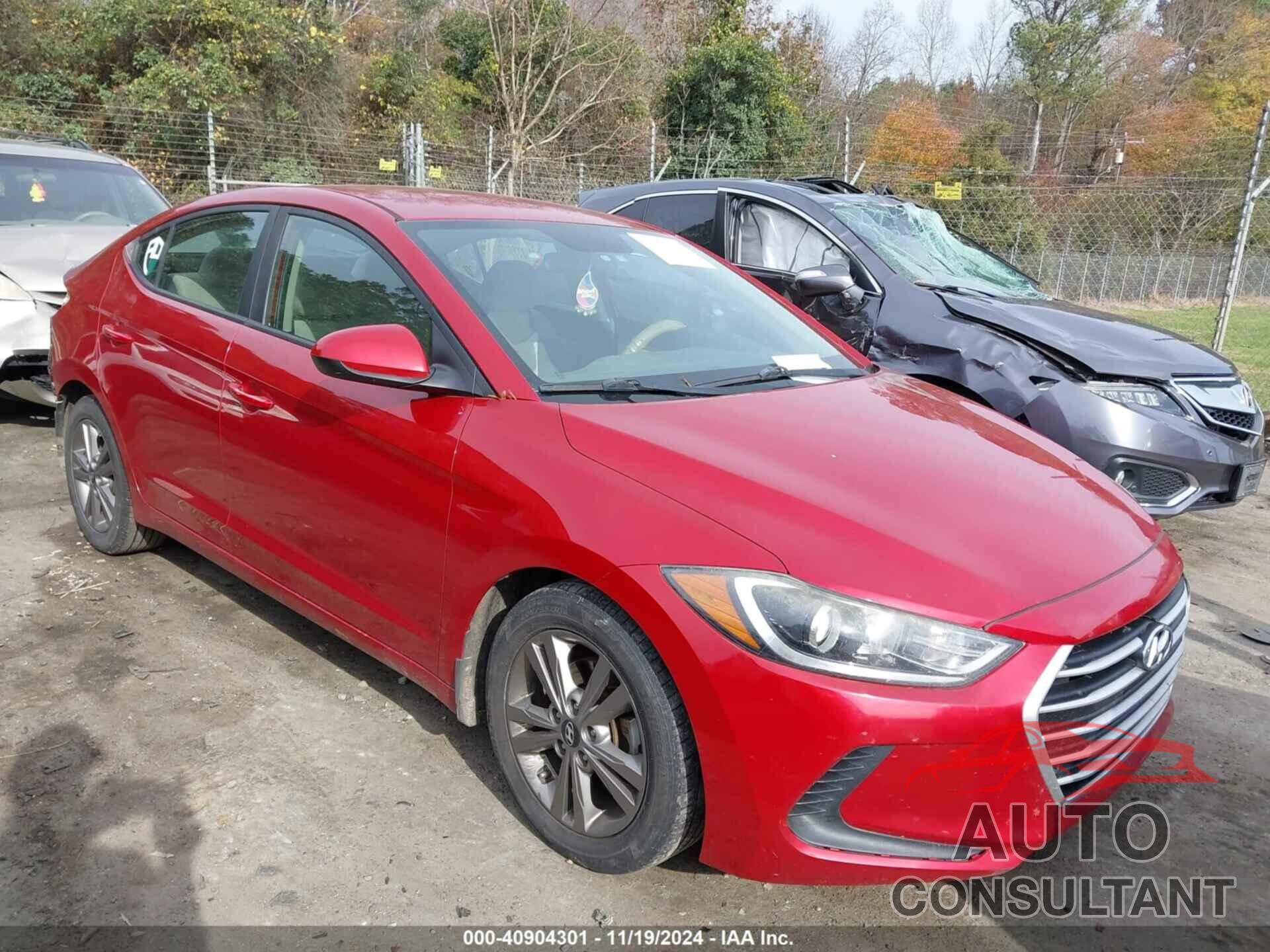 HYUNDAI ELANTRA 2018 - 5NPD84LF7JH218085