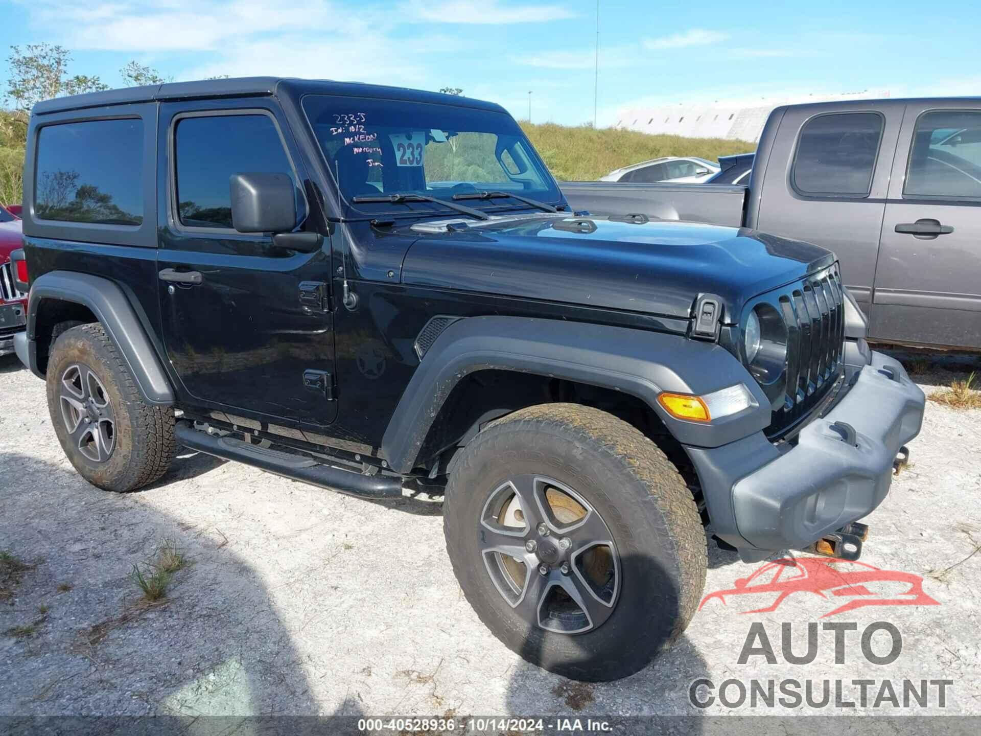 JEEP WRANGLER 2019 - 1C4GJXAN4KW504873